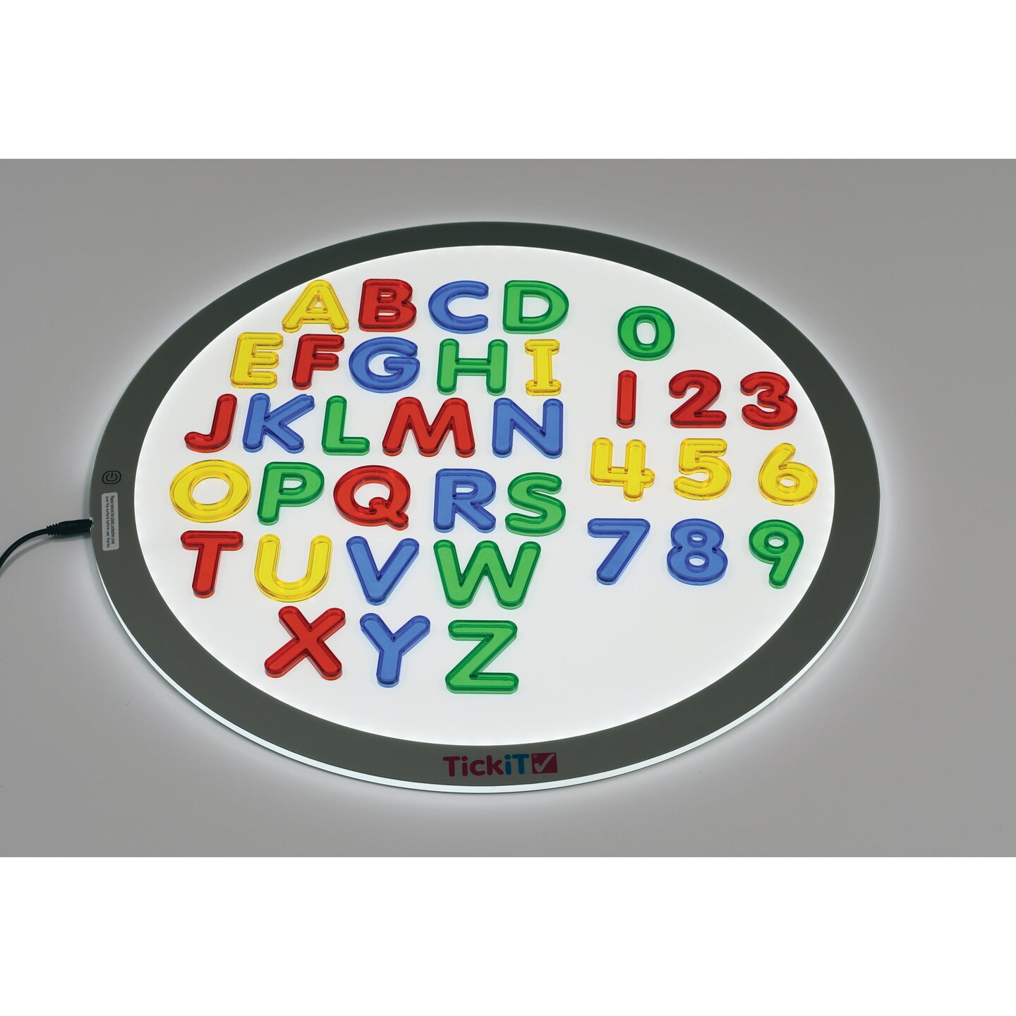 Transparent Letters and Numbers - Mini Jar - Set of 36