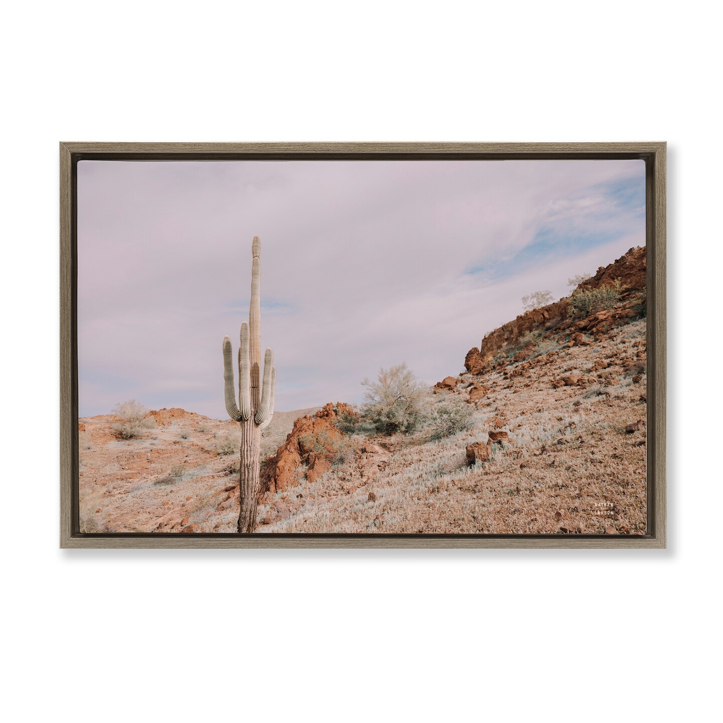 Stupell Industries The Climb Desertscape Framed Floater Canvas Wall Art Design by Wild Apple