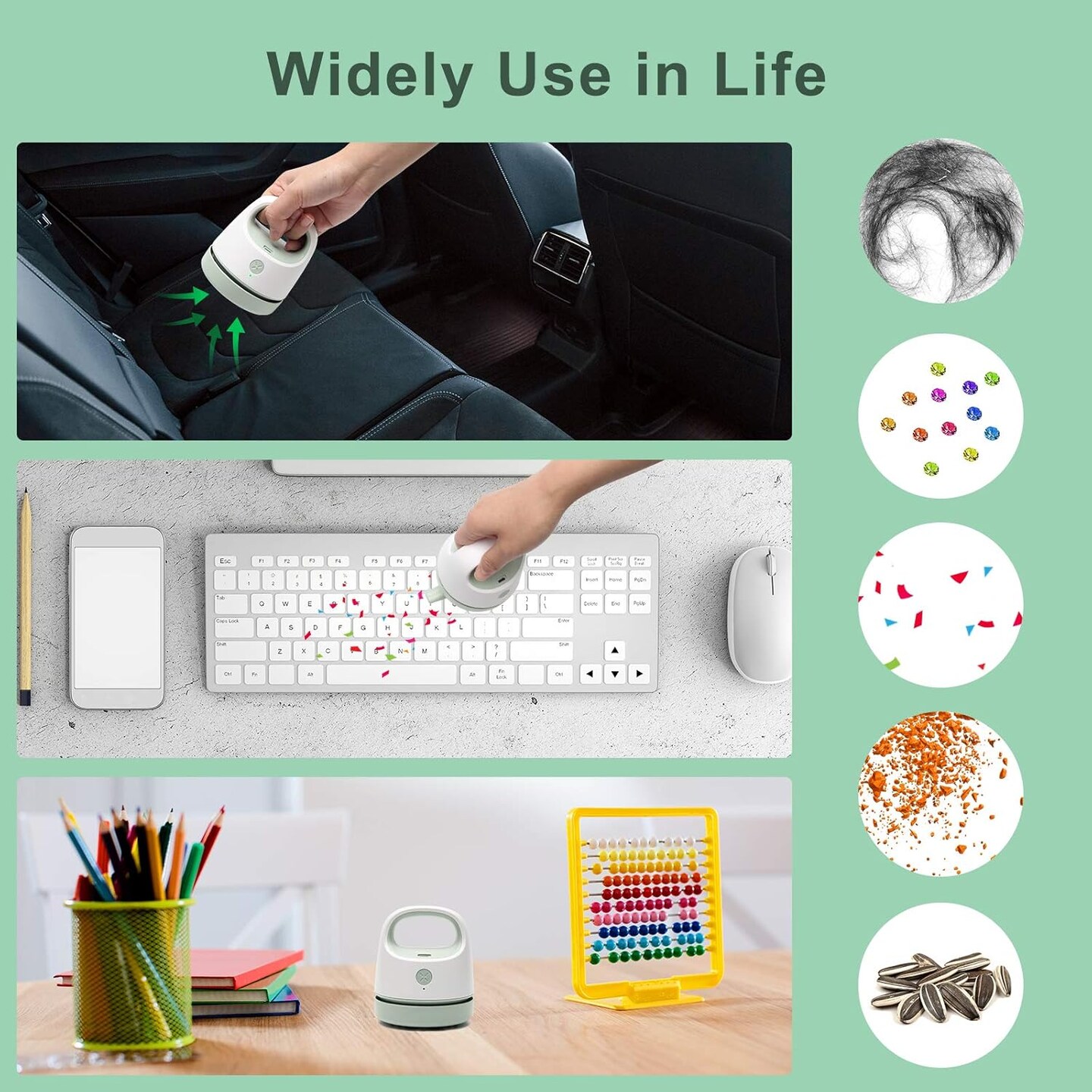 Diamond Painting Quicker Picker Tool with USB Charger and Brush, Green