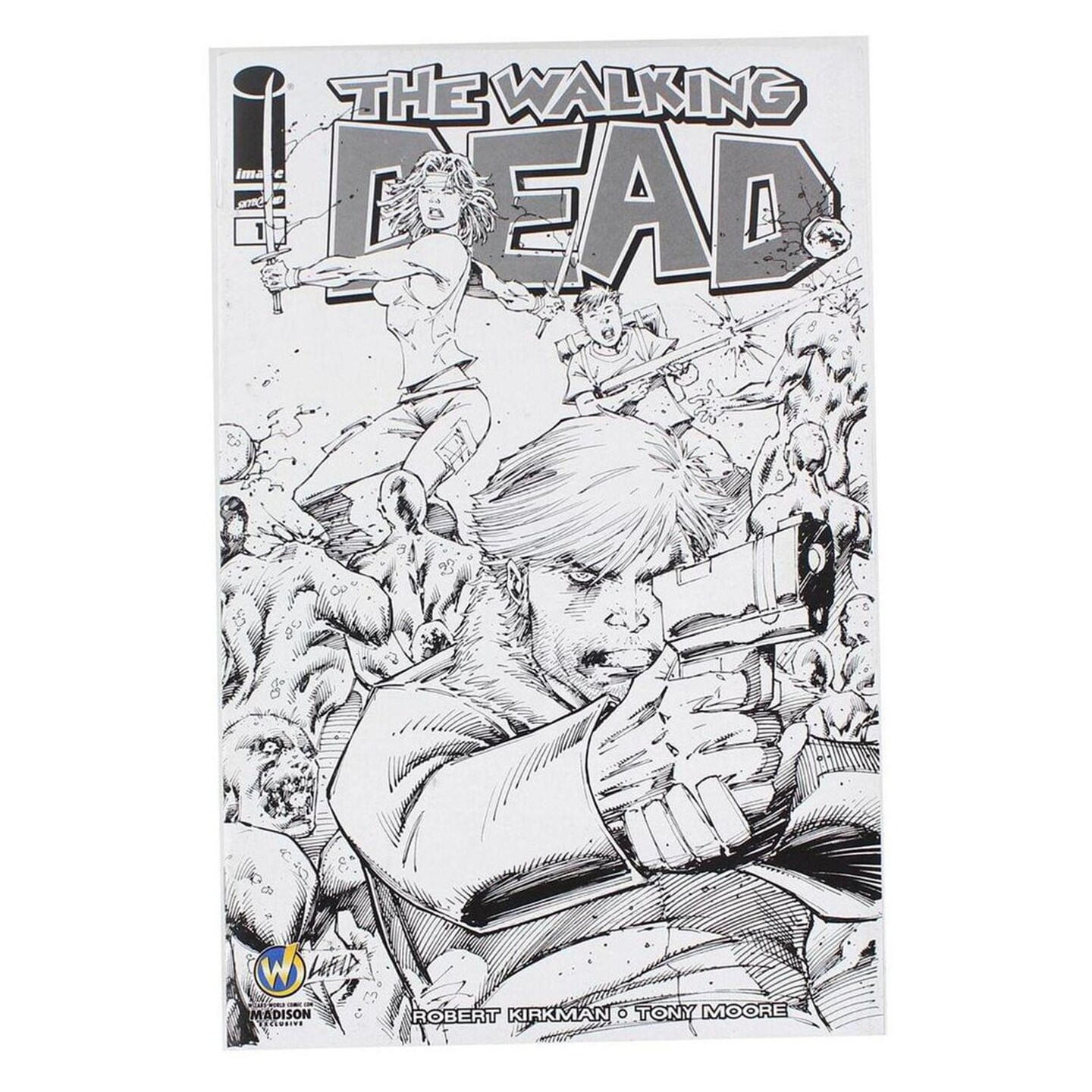 Image Comics The Walking Dead #1 Wizard World Madison 2013 Exclusive B&W Cover