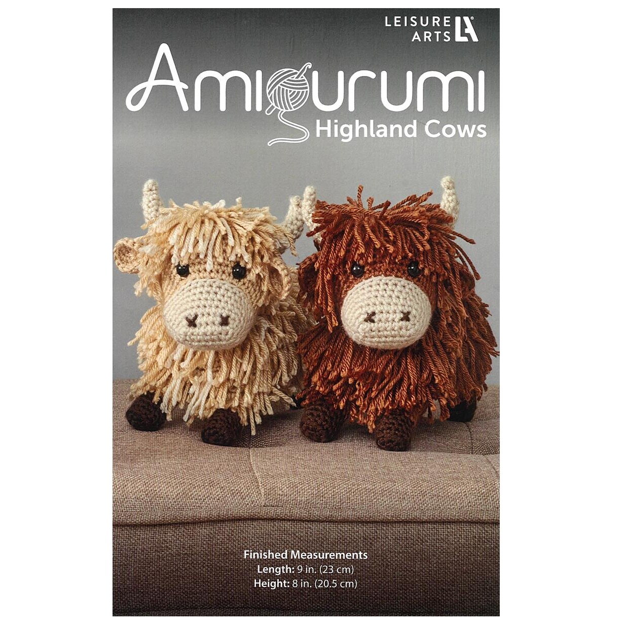 Leisure Arts Highland Cows Amigurumi Pattern – Crochet Amigurumi Pattern Books For Beginners & Experts Featuring Cute Highland Cows, A Must-Have Crochet Animals Book