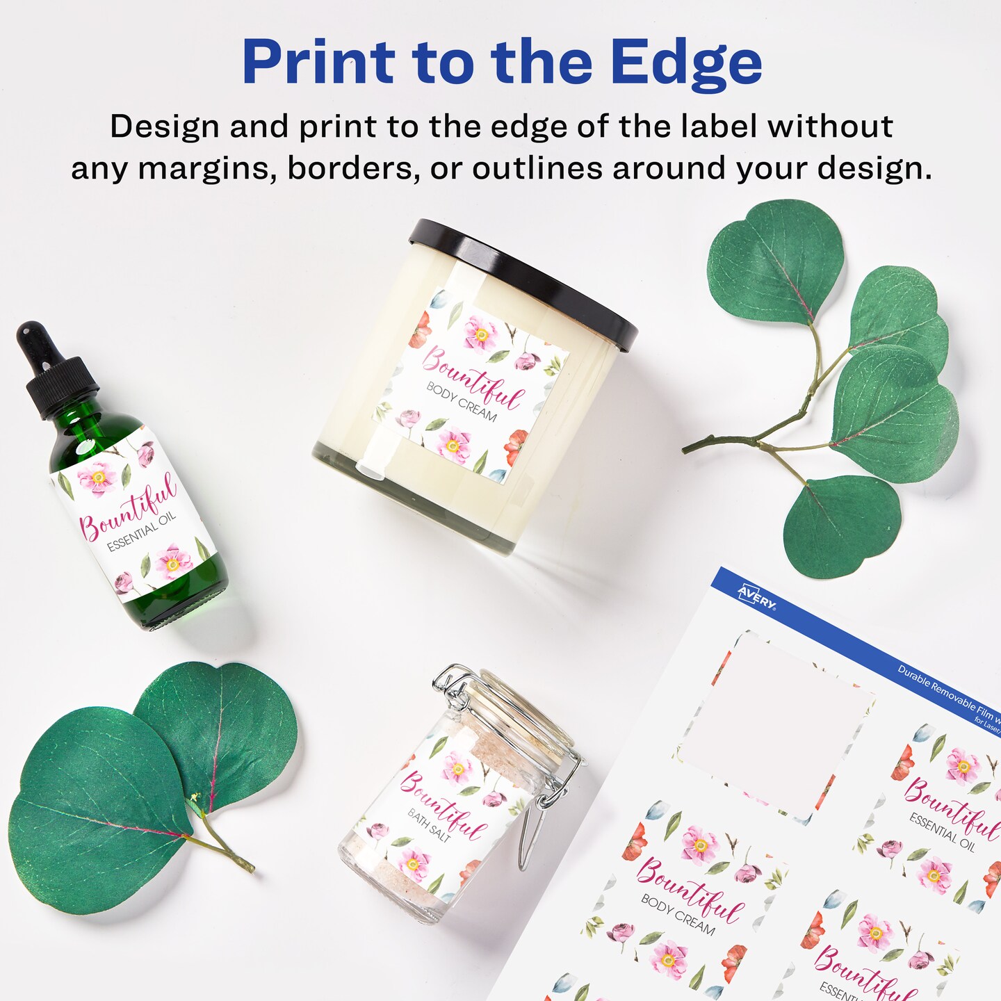 Avery Square Labels with Sure Feed, 2&#x22; x 2&#x22;