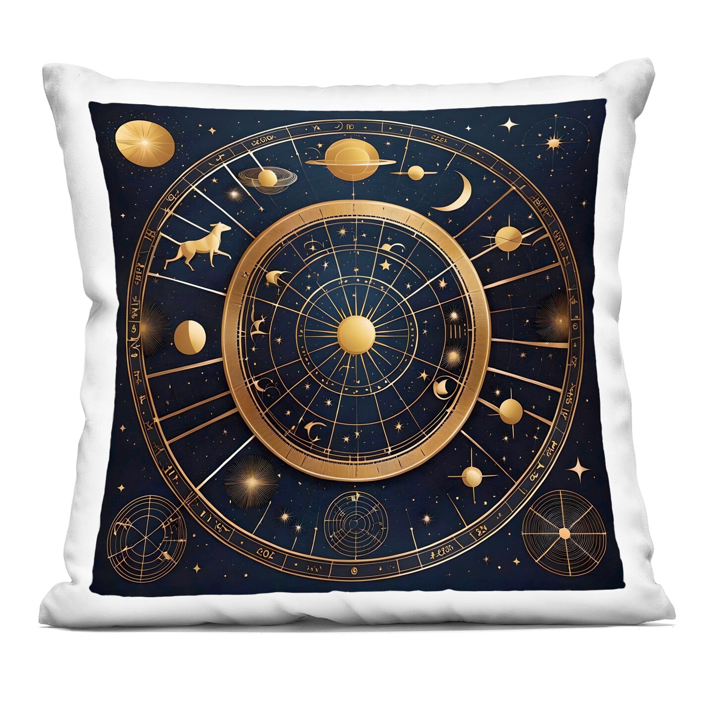 Stupell Industries Astrology Zodiac Birth Chart Decorative Printed Pillow design by Tabz Jones, 18 x 7 x 18