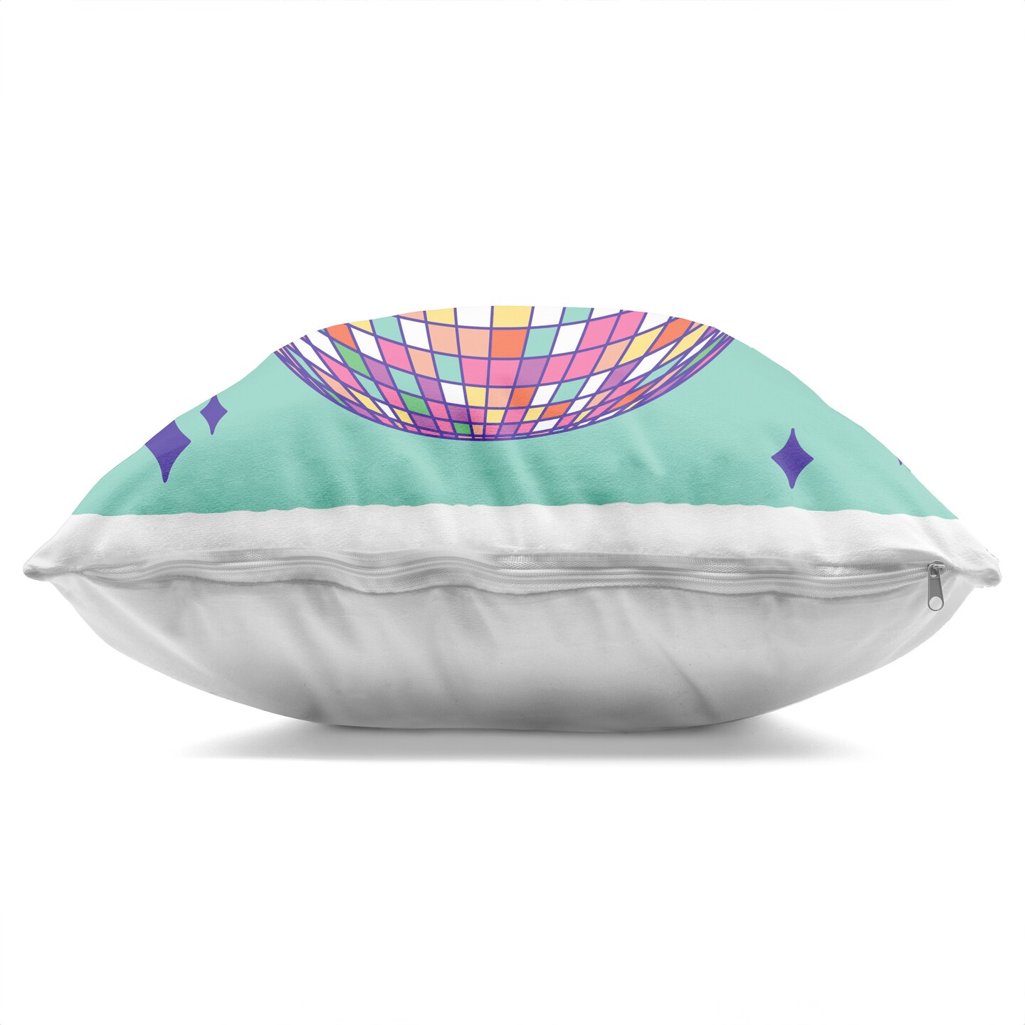 Stupell Industries Geometric Modern Disco Ball Decorative Printed Pillow design by Sazerelli Designs, 18 x 7 x 18