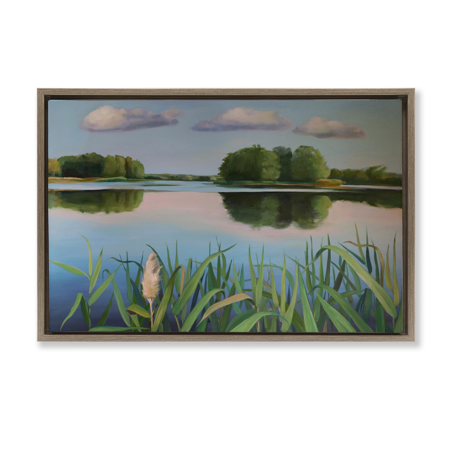 Stupell Industries Serene Marsh Reflection Floating Frame, design by Violeta Vollmer