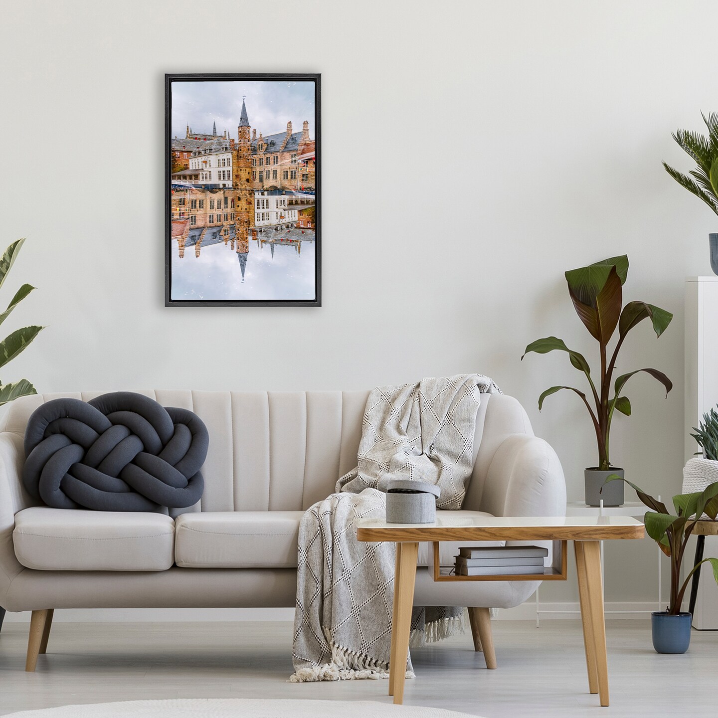 Stupell Industries Historical Architecture Reflection Floating Frame, design by Robin Vandenabeele
