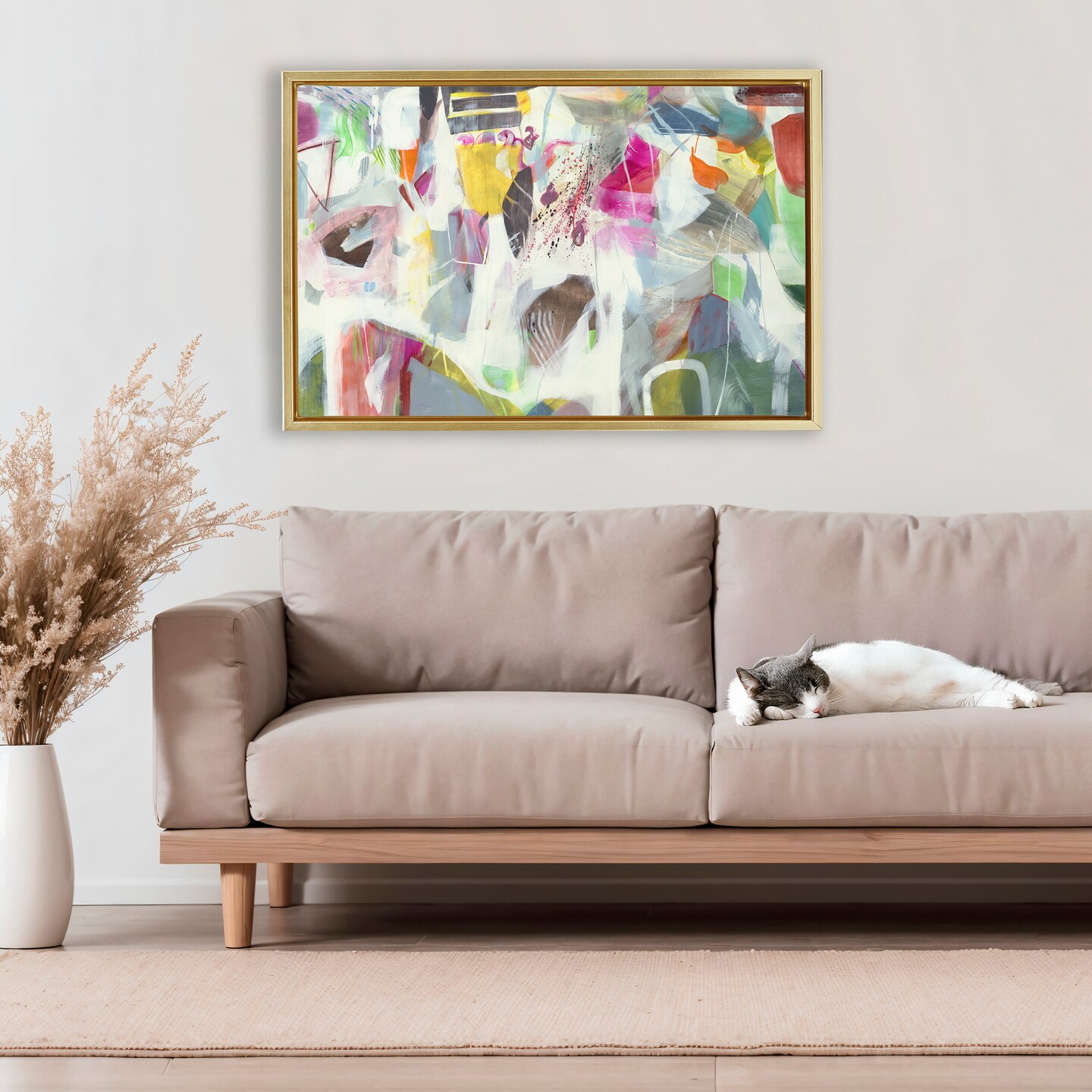 Stupell Industries Eclectic Whimsy Abstraction Floating Frame, design by Jill Martin