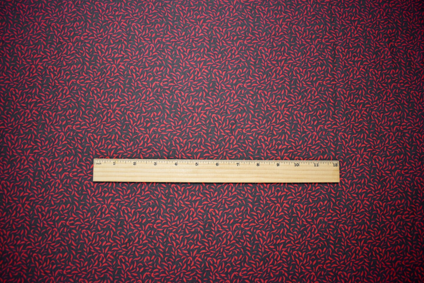 Red-Black Poly Abstract Printed Georgette Woven Fabric By the Yard