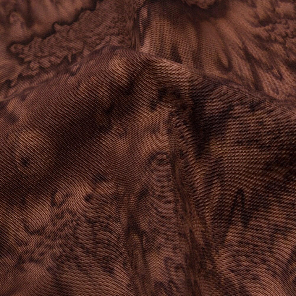 1 Yard Island Batiks Foundation Basics Coffee Abstract Quilting Cotton