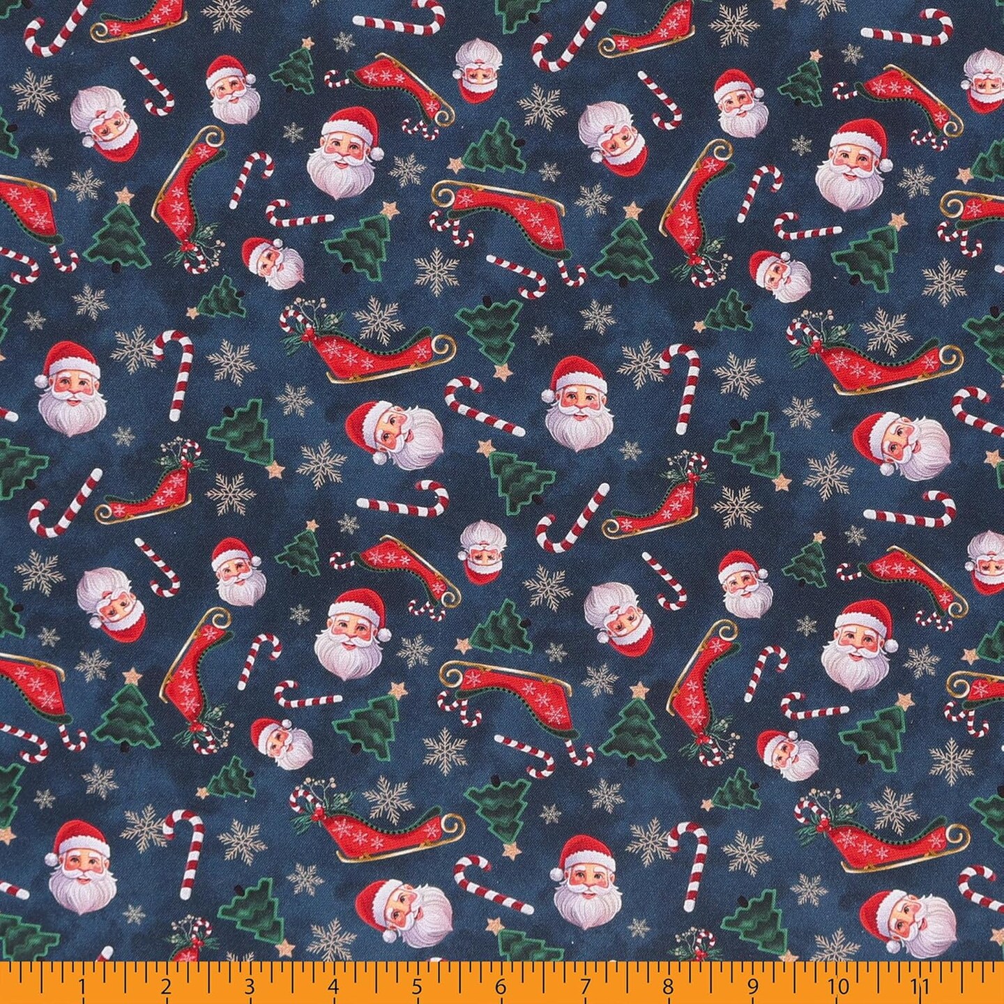 Mook Fabrics Christmas Deck The Halls Cotton Fabric [45in. Wide] - By The Yard