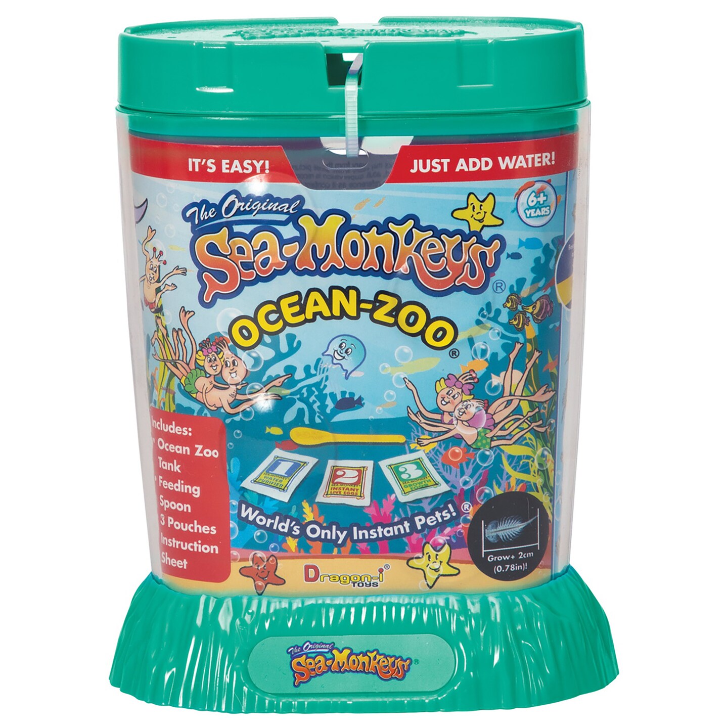 Sea-Monkey: Ocean Zoo - Surprise Assorted Color, 5.7&#x22; Aquarium, World&#x27;s Only Instant Pet, Tiny Brine Shrimp Growth Set, Educational Kit, Kids Ages 6+