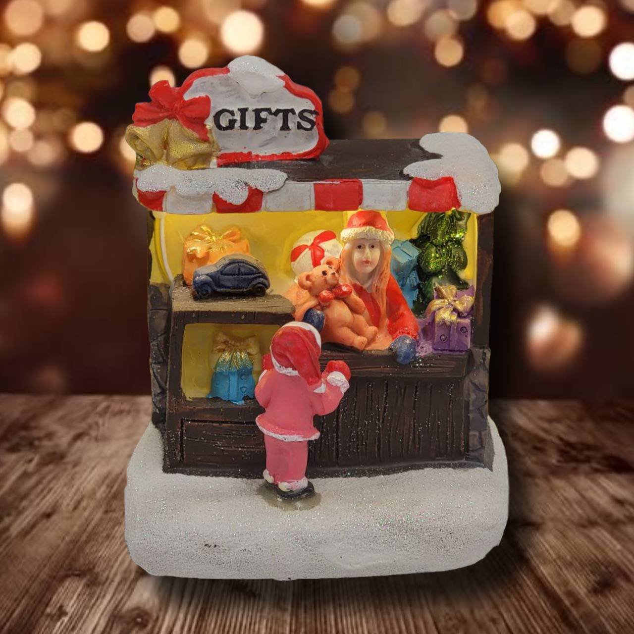 Gift Shop Christmas Miniature. Christmas Village