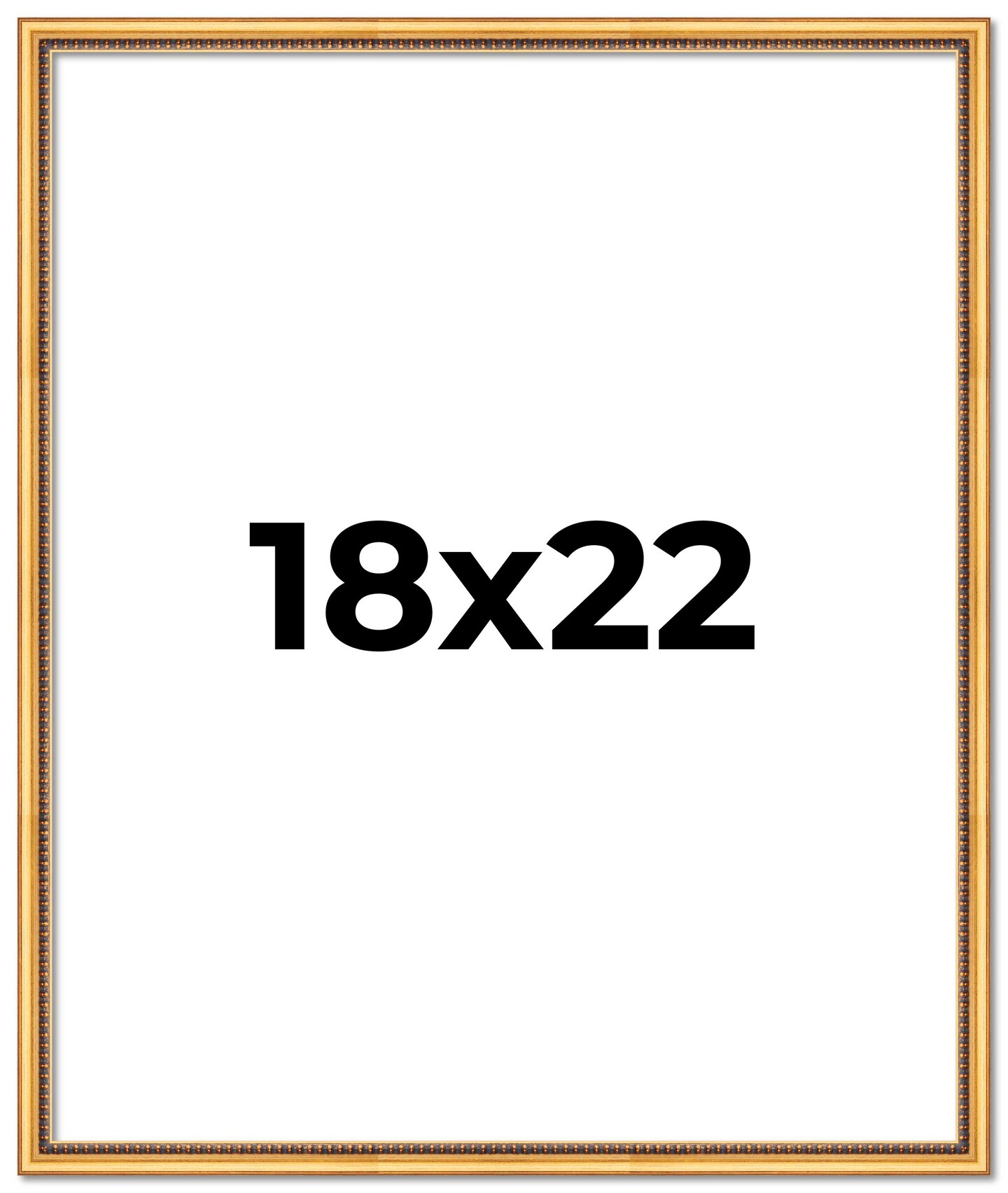Classic Modern Gold Picture Frame - UV Acrylic, Foam Board Backing, Hanging Hardware