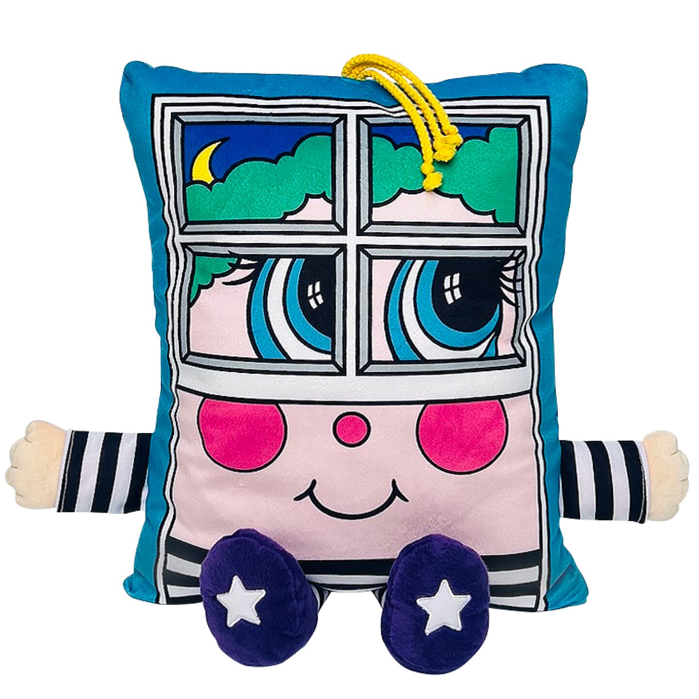 Pillow People: Window Rattler Plush - 2-In-1 Toy & Pillow, 80's Nostalgic Plush Pal Reimagined, Stuffed Rectangular Character, Cozy Nap & Play Design