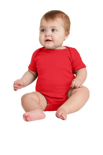 Rabbit Skins&#xAE; Infant Baby Rib Bodysuit Short Sleeve