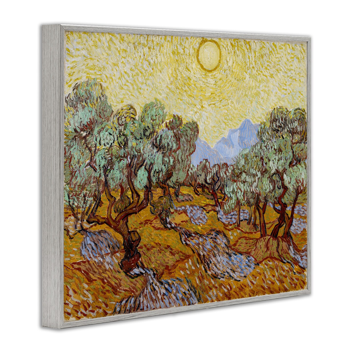 Stupell Industries Classic Van Gogh Olive Trees Framed Giclee Wall Art Design by one1000paintings