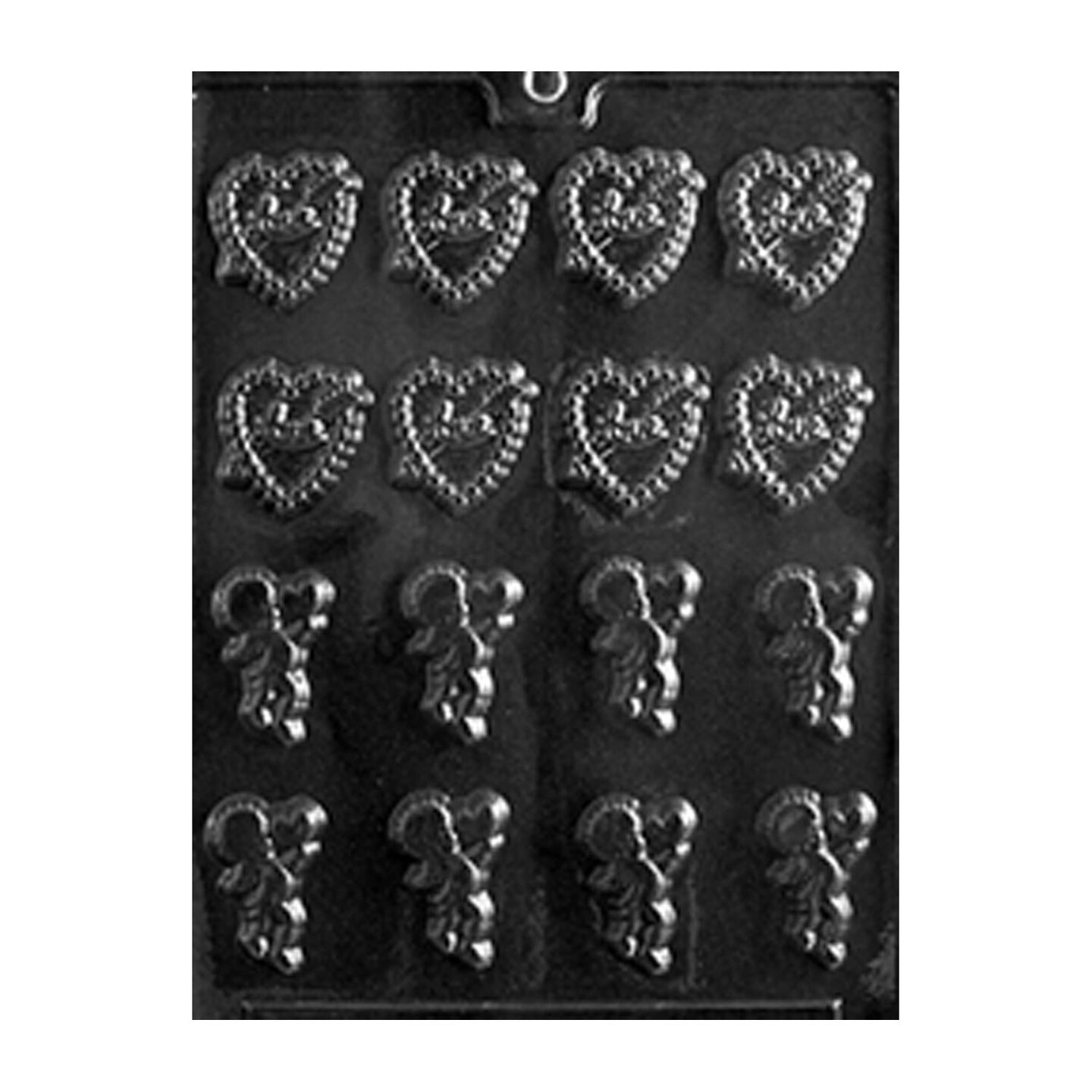 Bite Size Hearts &#x26; Cupids Chocolate Mold