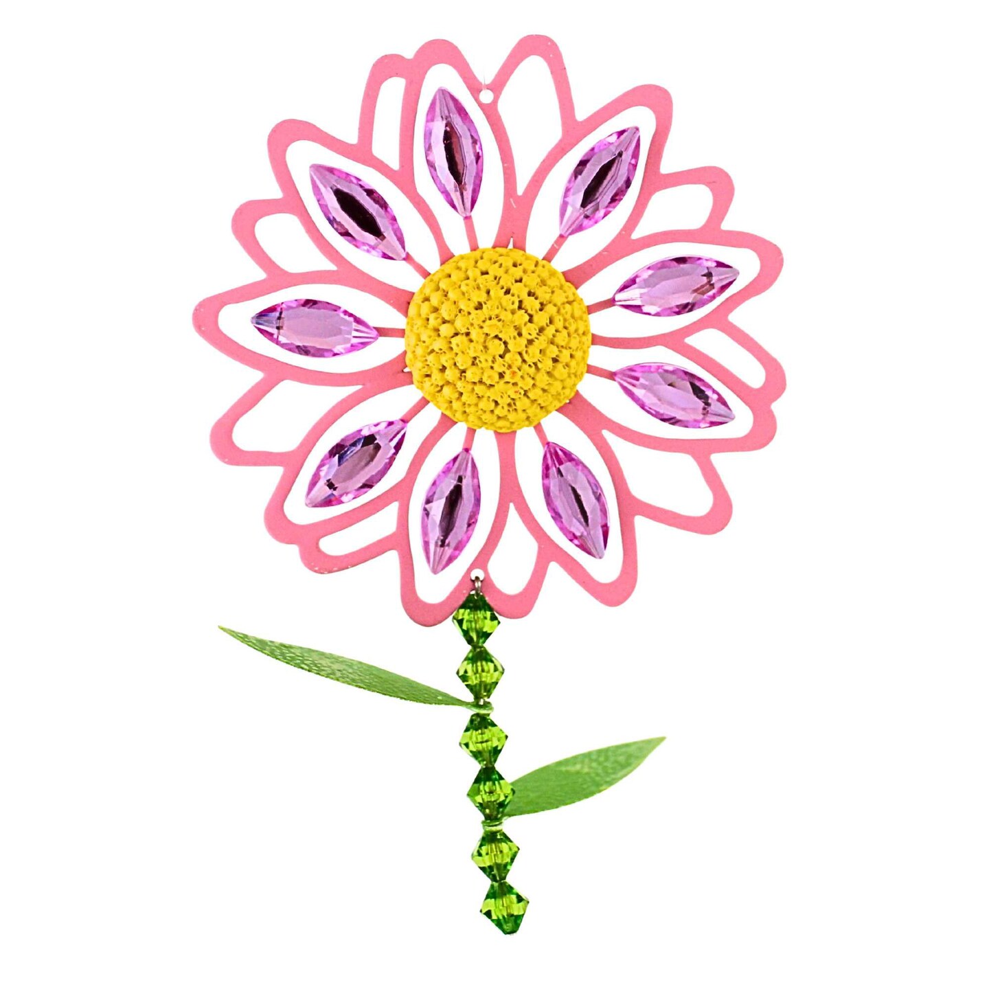 Crystal Expressions 5.0 Inch Garden Daisies Everyday Tree Ornament , Springtime, Summer Flowers