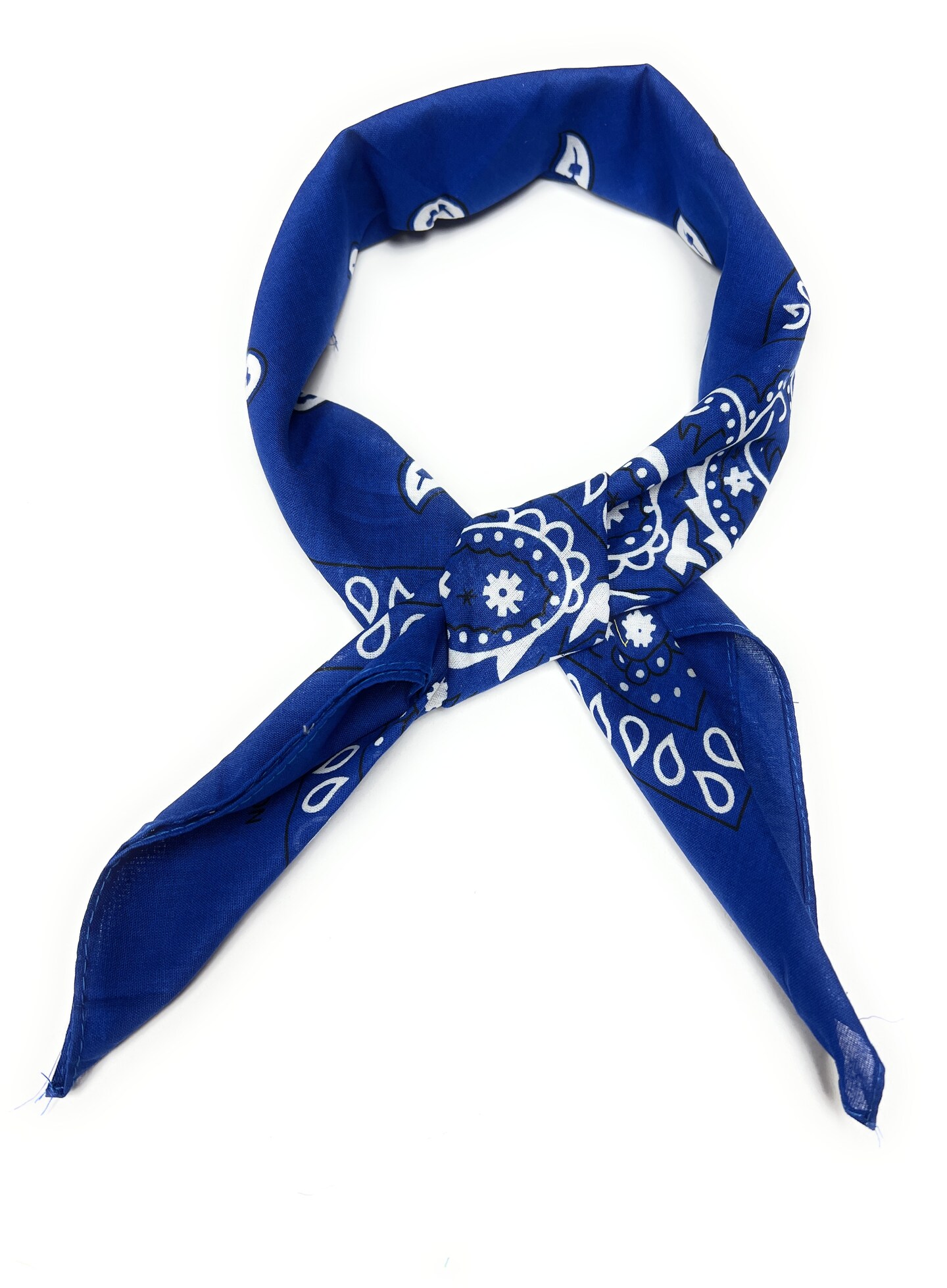 Pack of 8 Paisley MultiFunctional Scarves 100% Cotton for Women Retro Ascot