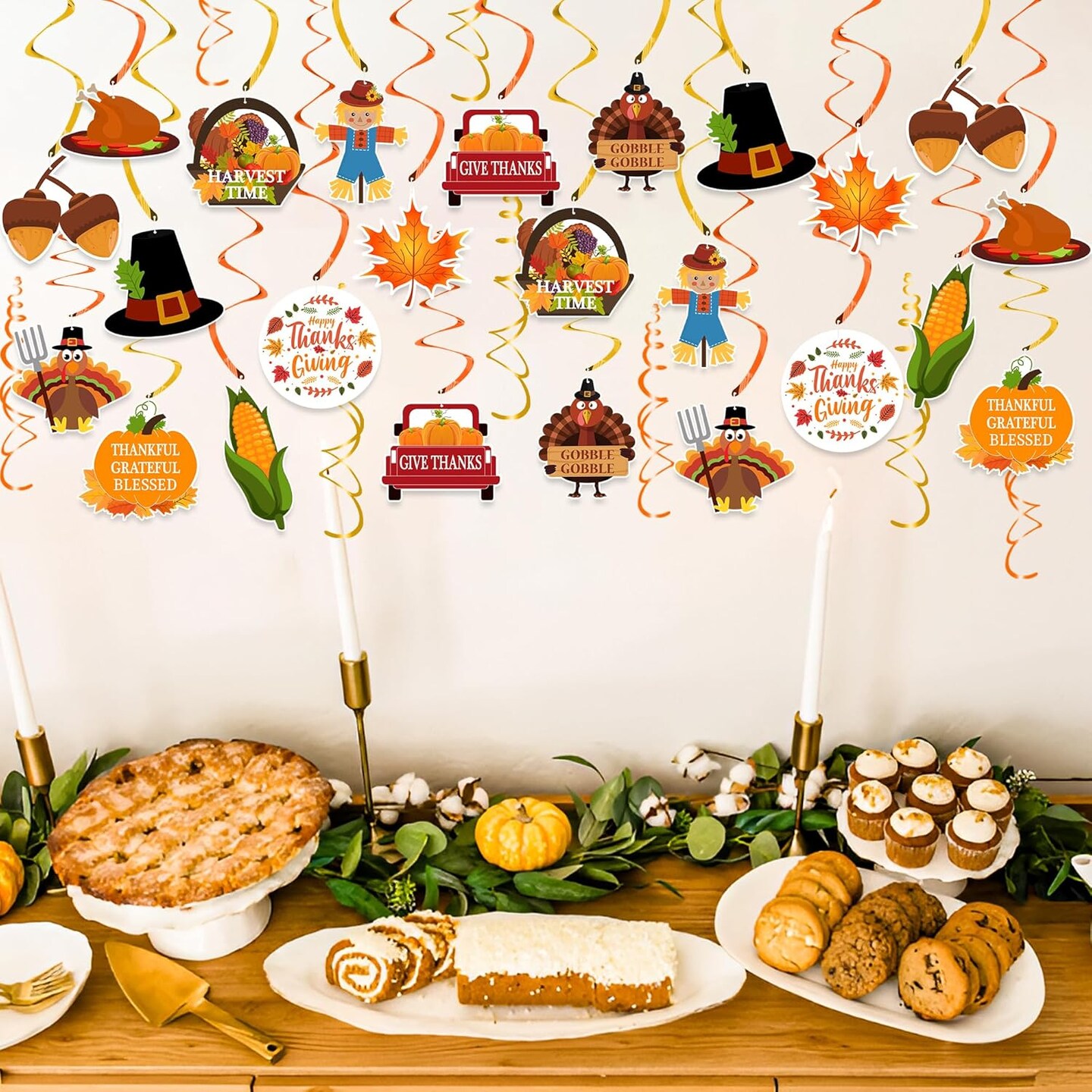 Thanksgiving Decorations Hanging Swirl (Thanksgiving)