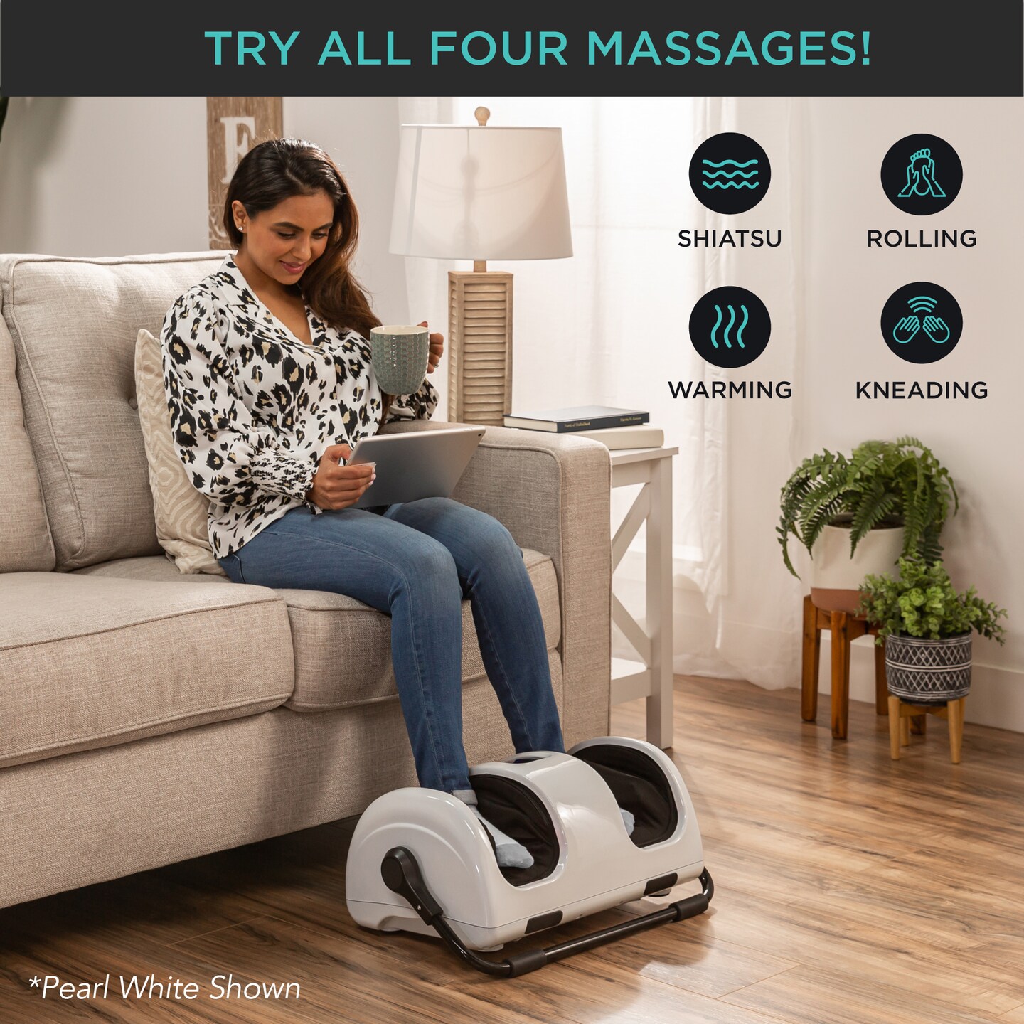 Best Choice Products Foot Massager Machine, Therapeutic Reflexology Massager w/ High-Intensity Rollers
