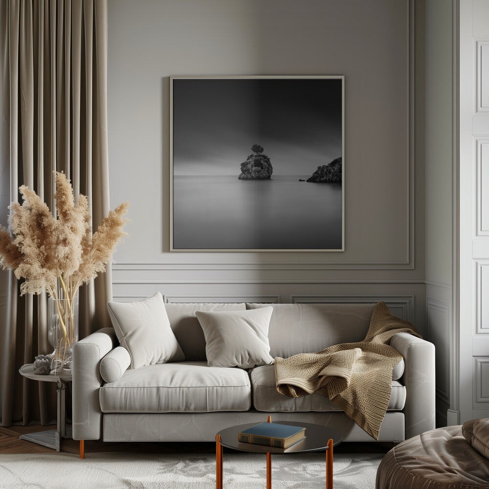 A Piece of Rock 32 Square Canvas Art | Modern Home Wall Decor 24x24 Canvas - Corporate Office Art