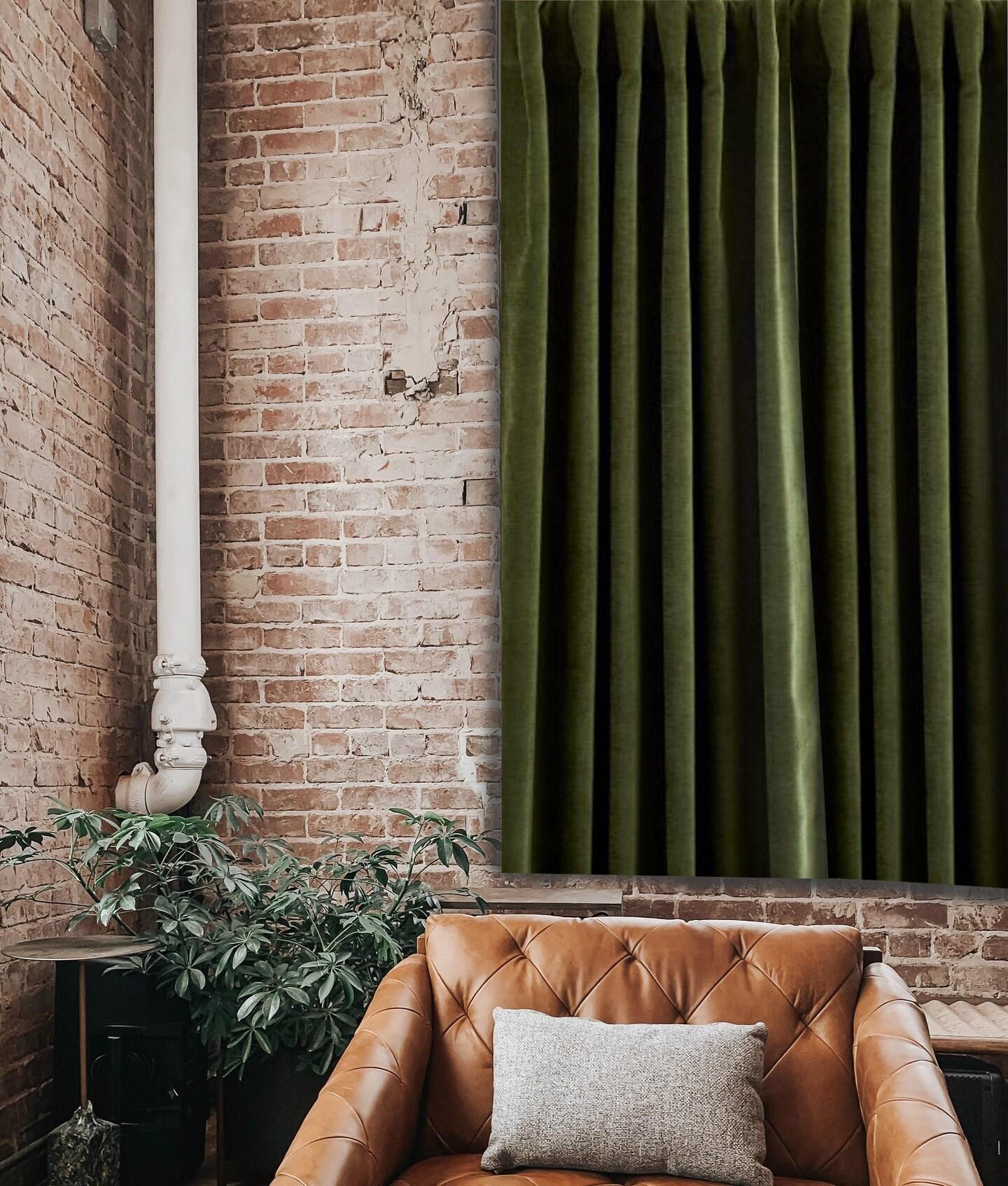 Olive Green Velvet Curtain, Green Curtain, Velvet curtains, Custom Made  Curtains, Custom Shower Curtains, Living Room Curtains Bedroom Decor |  MakerPlace by Michaels, image size:918x1080