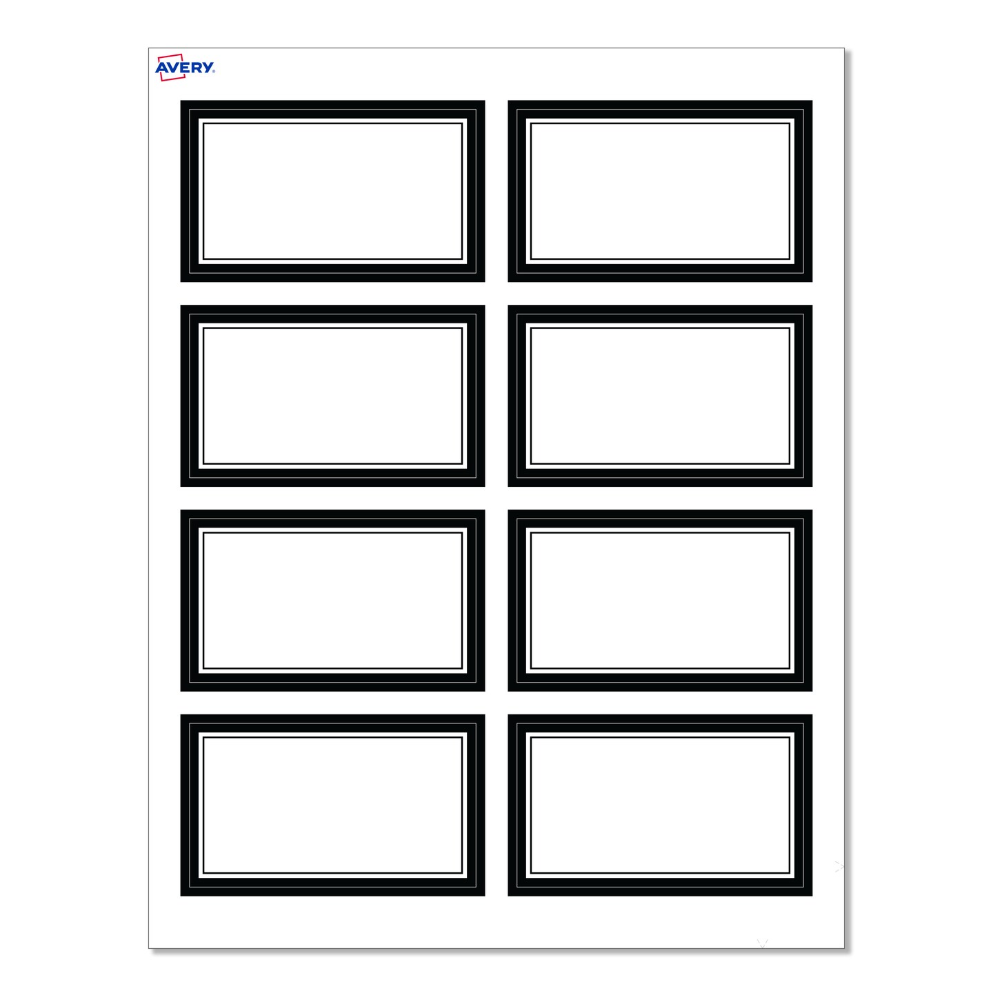 Avery® Printable Rectangle Cards with Sure Feed® Technology, Double Black Border Design, 2 avery-printable-rectangle-cards-with-sure-feed-technology-double-black-border-design-2-x-3-5-matte-white-cards-laser-inkjet-80-total-great-for-business-cards-michaels