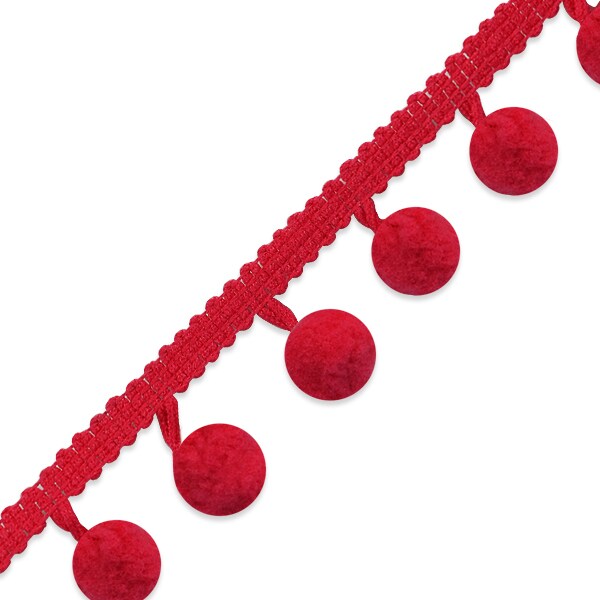5 yards of 3/8&#x22; Pom Fringe Trim | 5 yard cut