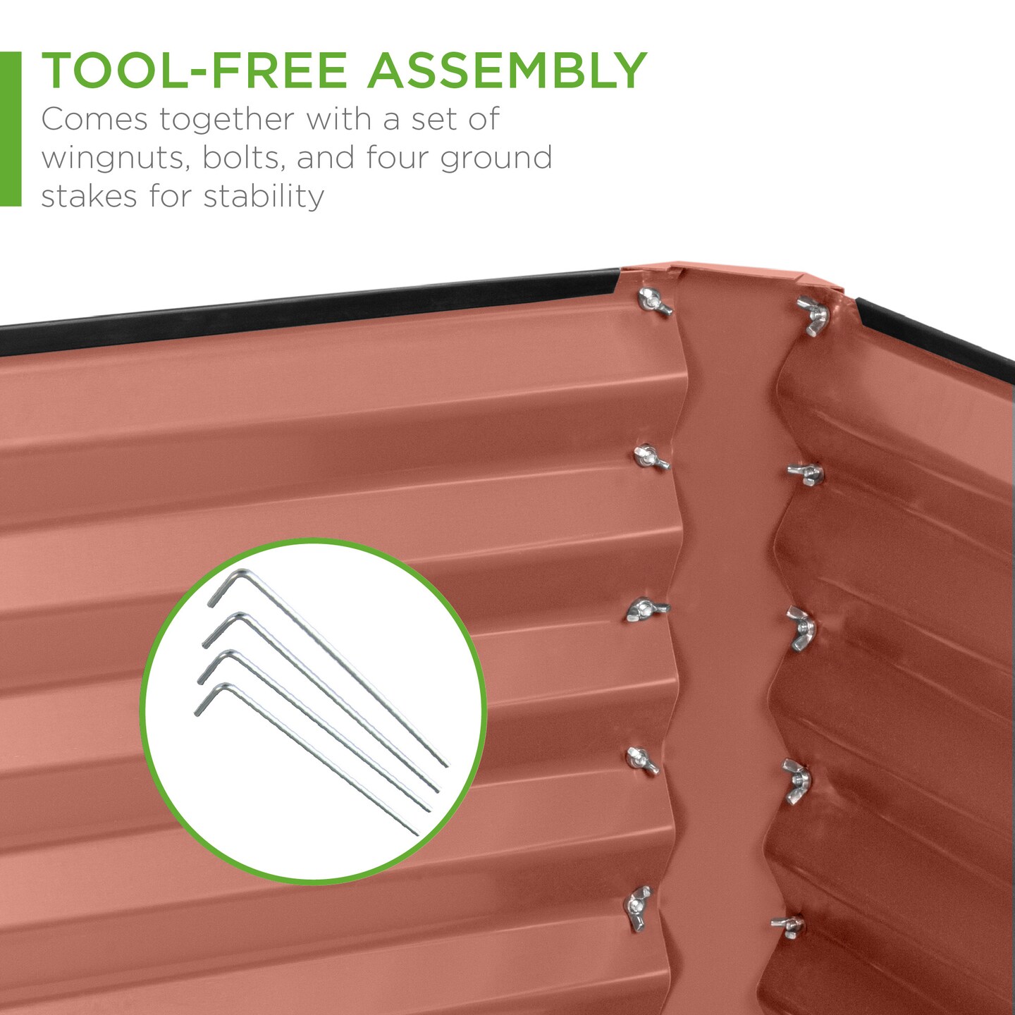 Best Choice Products 6x3x2ft Outdoor Metal Raised Garden Bed, Planter Box for Vegetables, Flowers, Herbs