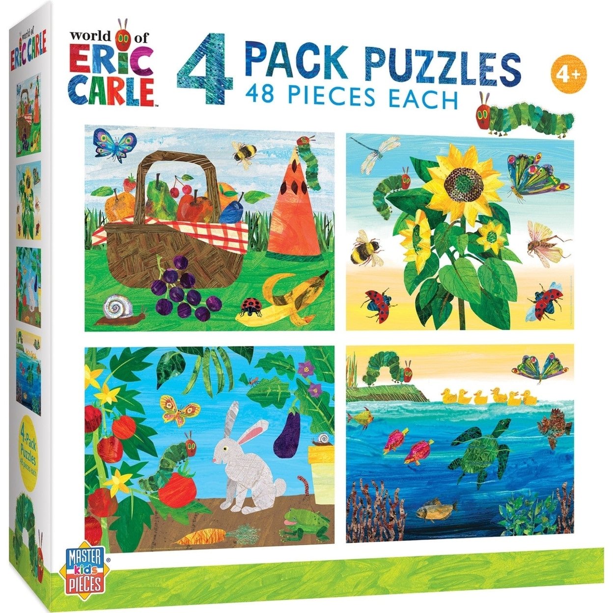 Eric Carle 100 Piece Jigsaw Puzzle 4-Pack Childrens Fun Learning Games