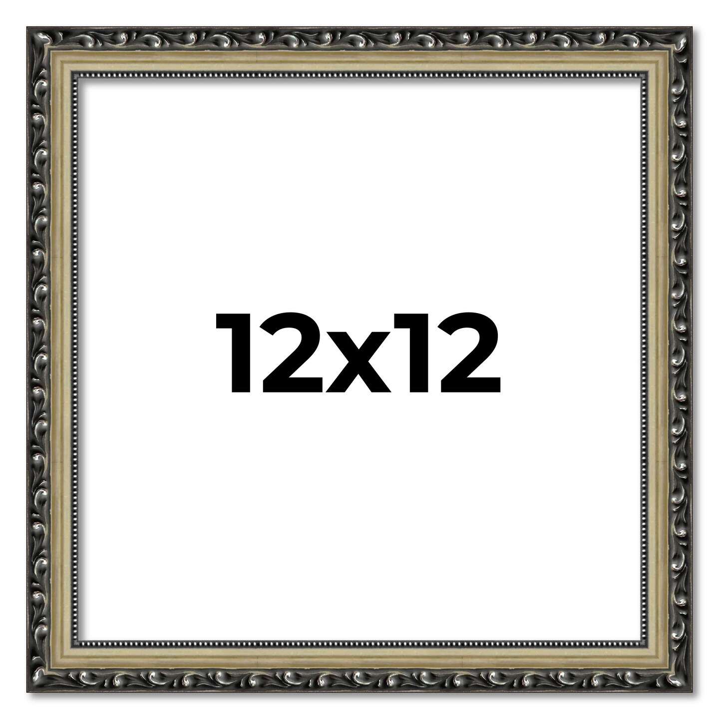 12x12 Museum-Quality Picture Frame with UV-Resistant Acrylic & Acid-Free Backing, Available in 4 Finishes - Gold, Silver, Bronze, and Black