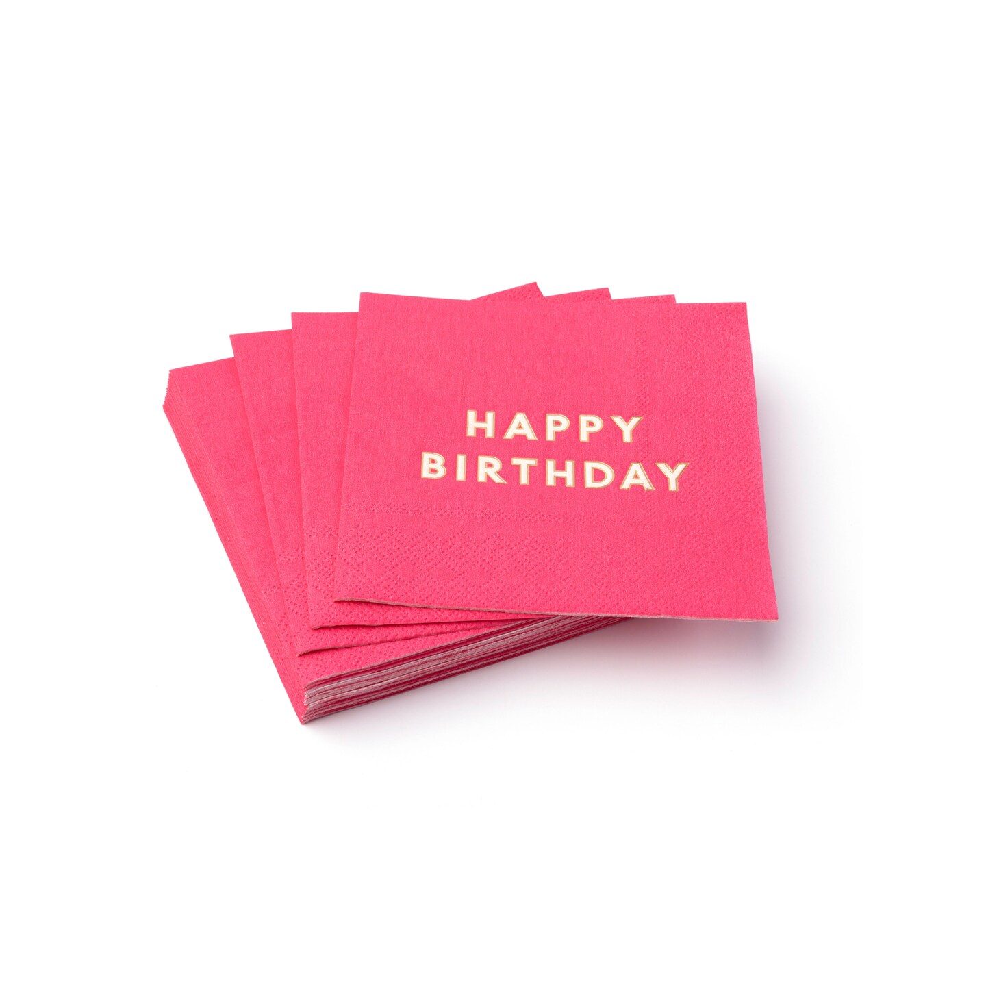 HAUTE PINK SIGNATURE HAPPY BIRTHDAY COCKTAIL NAPKINS