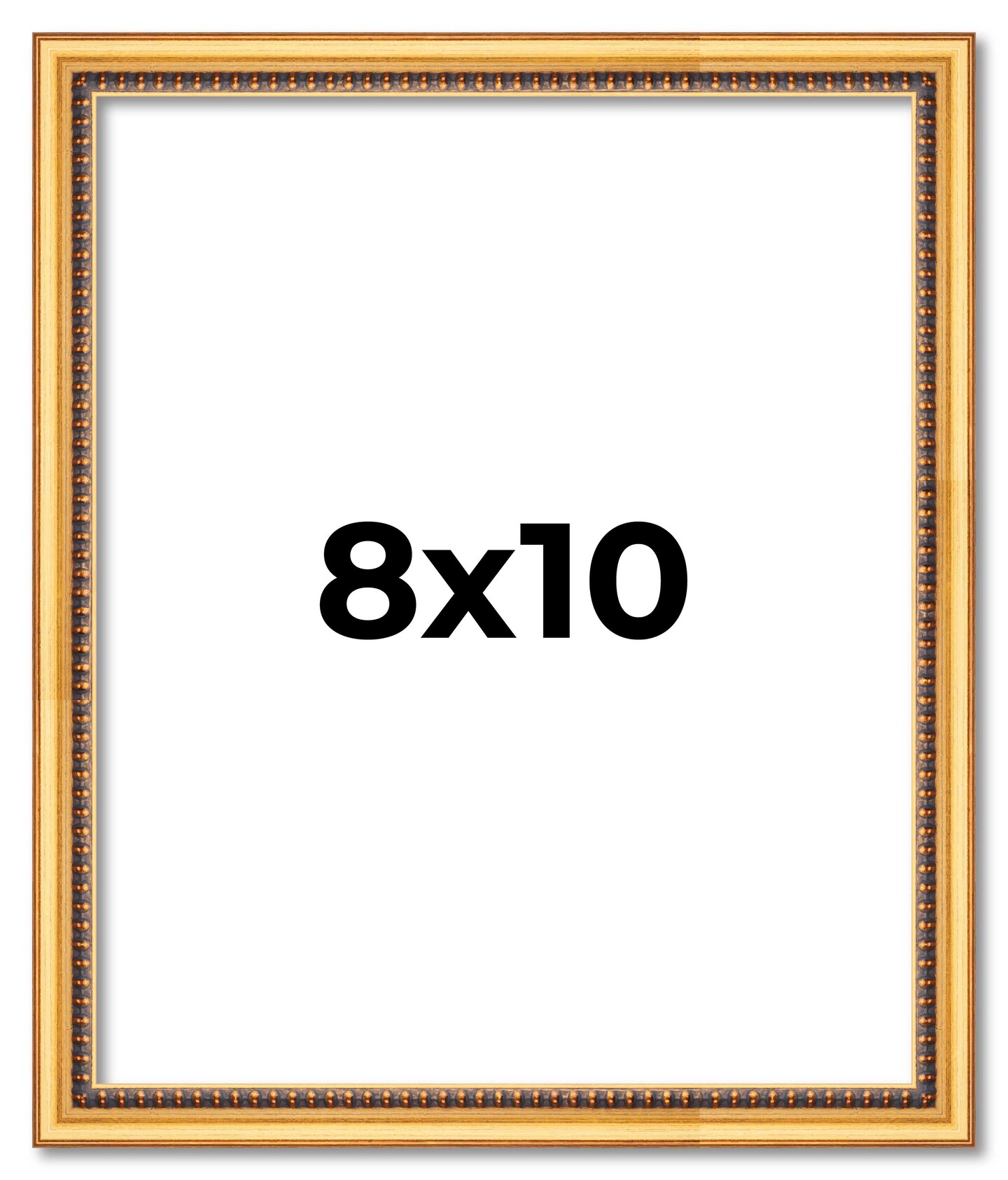 Photo Size Classic Modern Gold Frame - UV Acrylic, Foam Board Backing, Hanging Hardware