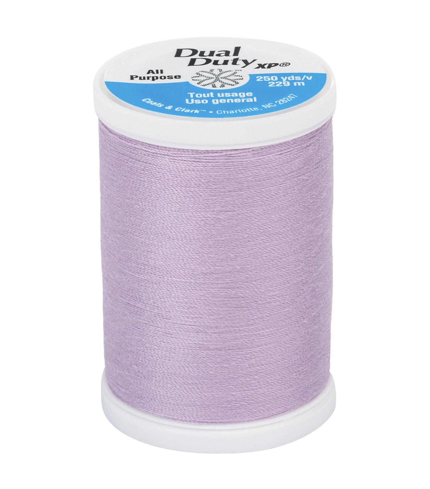 250 yards -- Dual Duty XP -- All Purpose Sewing Thread -- Light Violet Color -- Ref. S910-3340 by Coats & Clark®