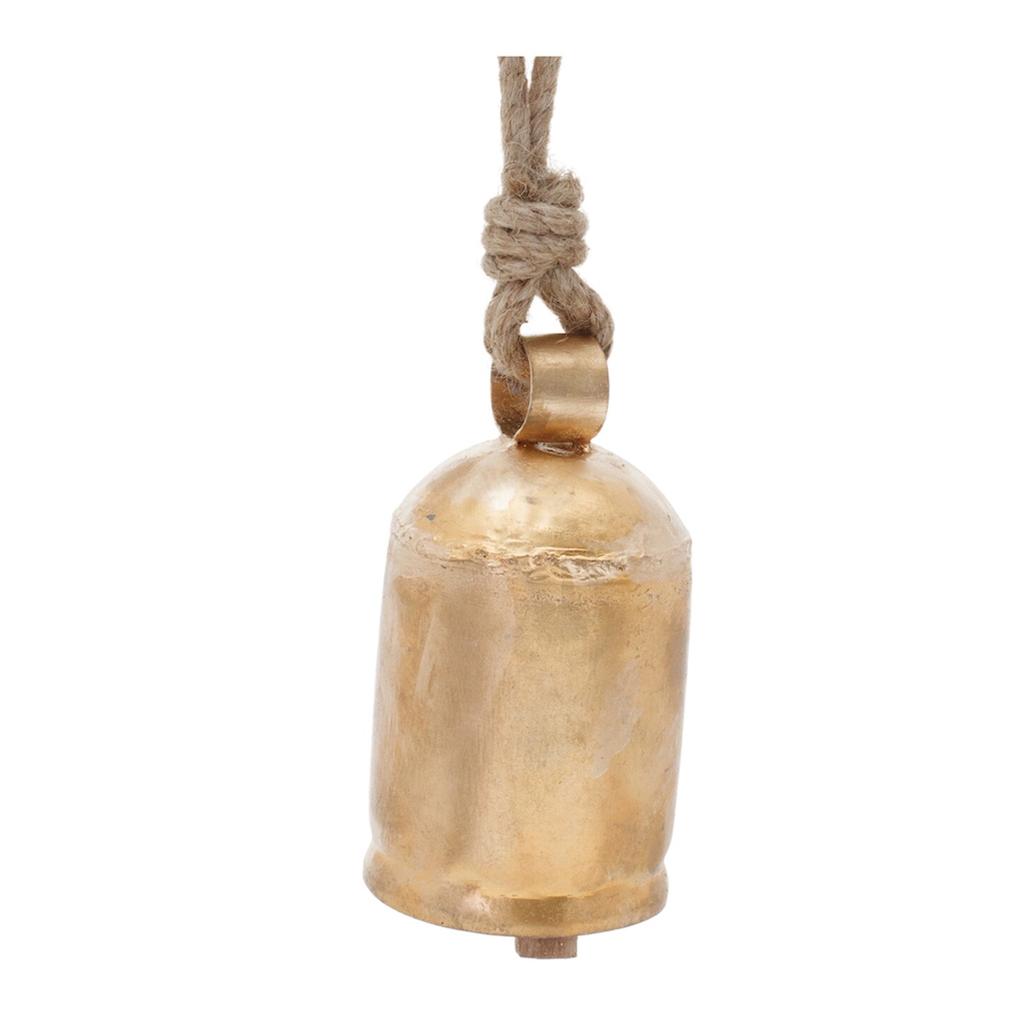 Melrose Cowbell Christmas Ornaments - 5.5&#x22; - Gold - 6ct