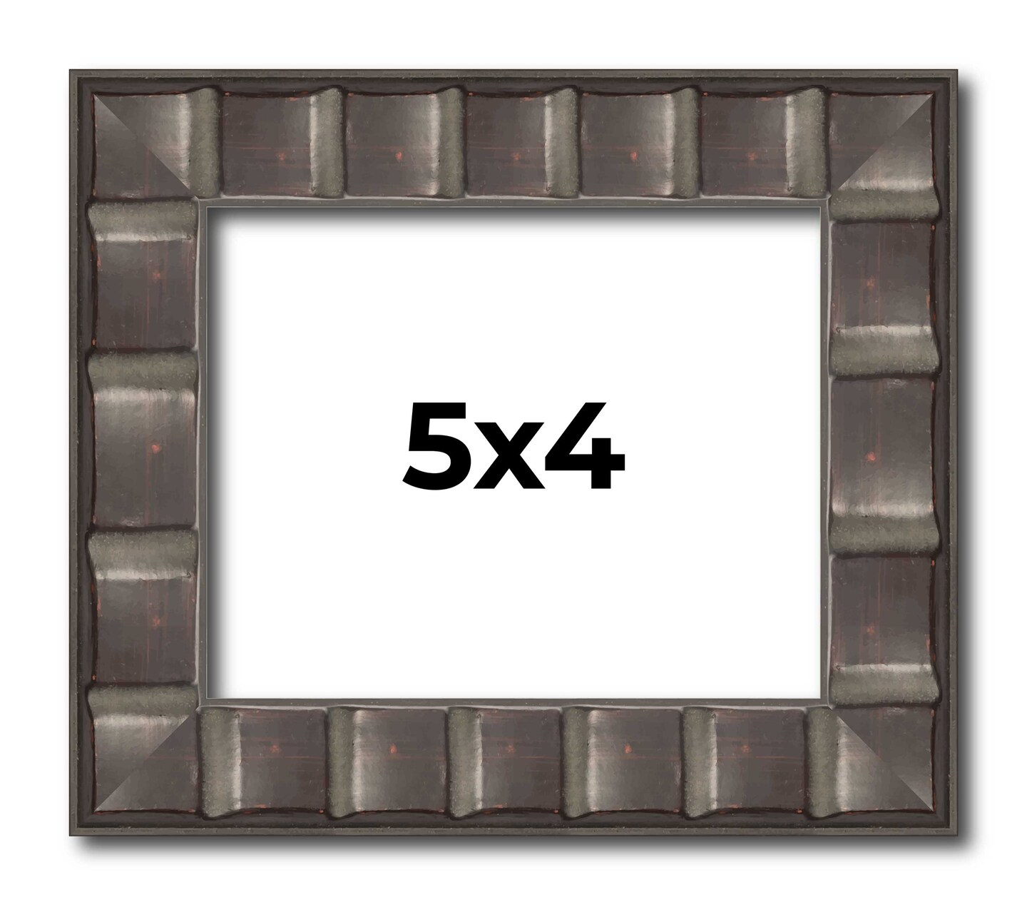 Photo Size Deco Black Picture Frame - UV Acrylic, Foam Board Backing, Hanging Hardware