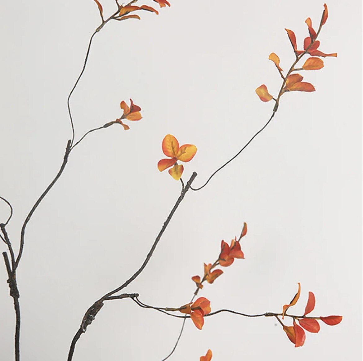 Artificial Fall Branches Tall Fall Stems Fake Ficus Branches for Thanksgiving Autumn Home Office Wedding Vase Filler Decoration