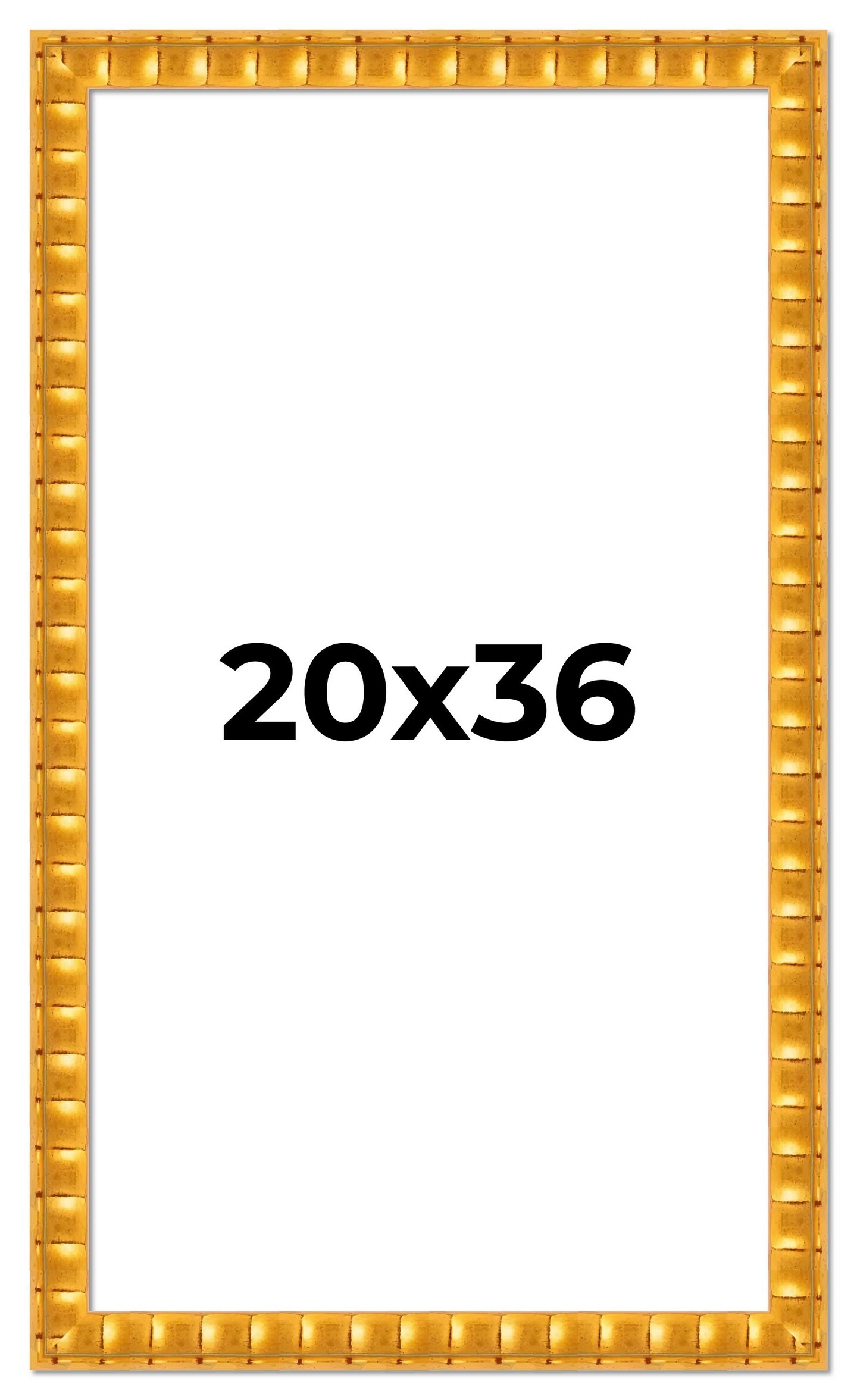 20x36 Bamboo Picture Frame with UV-Resistant Acrylic & Acid Free Backing, Available in 4 Finishes - Brown, Black, Gold, and Natural