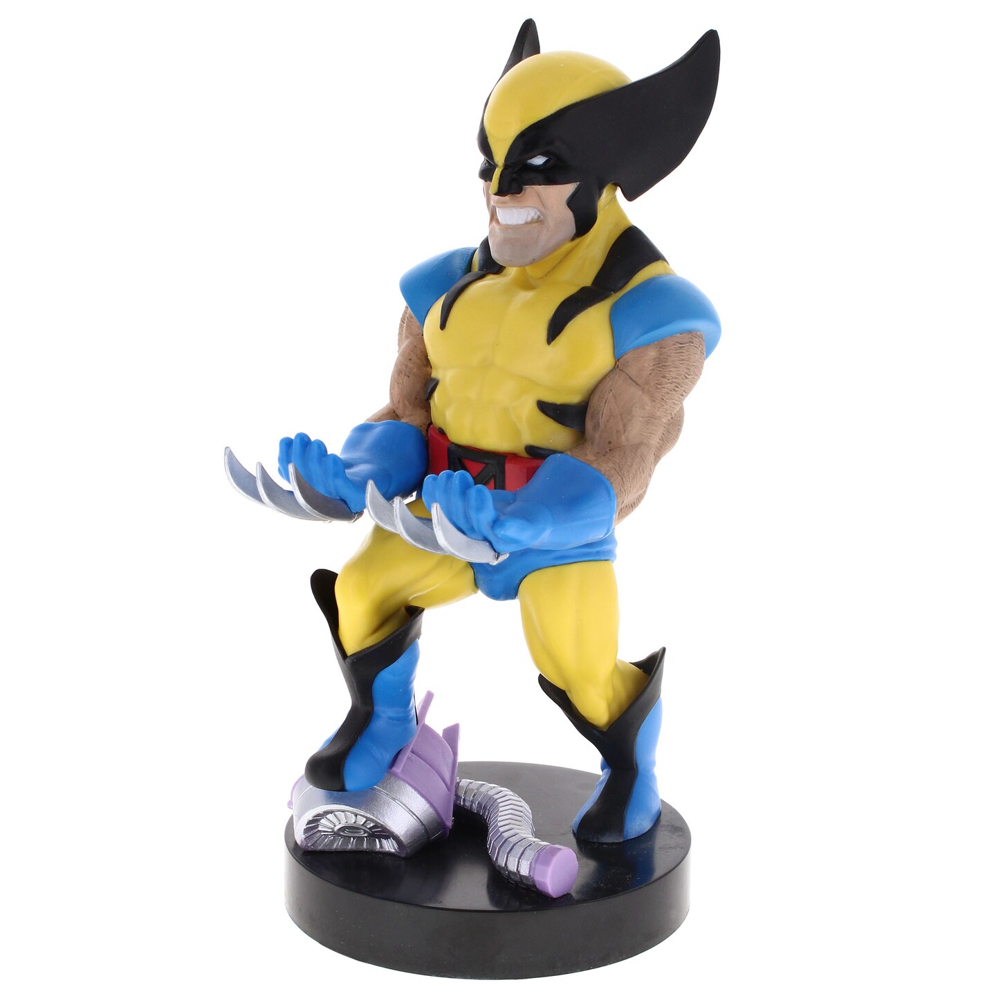 Exquisite Gaming: Marvel Wolverine - Original Mobile Phone &#x26; Gaming Controller Holder, Device Stand, Cable Guys, Licensed Figure