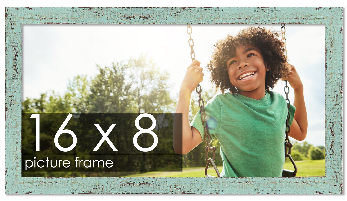 8x16 Shabby Chic Picture Frame with UV-Resistant Acrylic & Acid