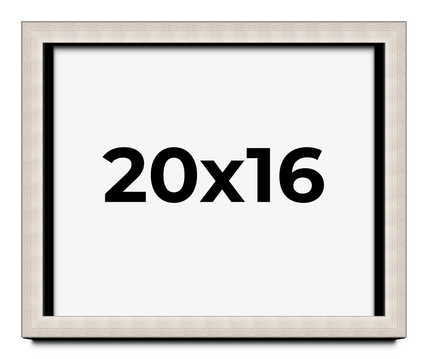 16x20 Minimalist Shadow Box Picture Frame with UV-Resistant Acrylic & Acid Free Backing, Available in 5 Finishes - Black, Brown, Gold, Silver, White