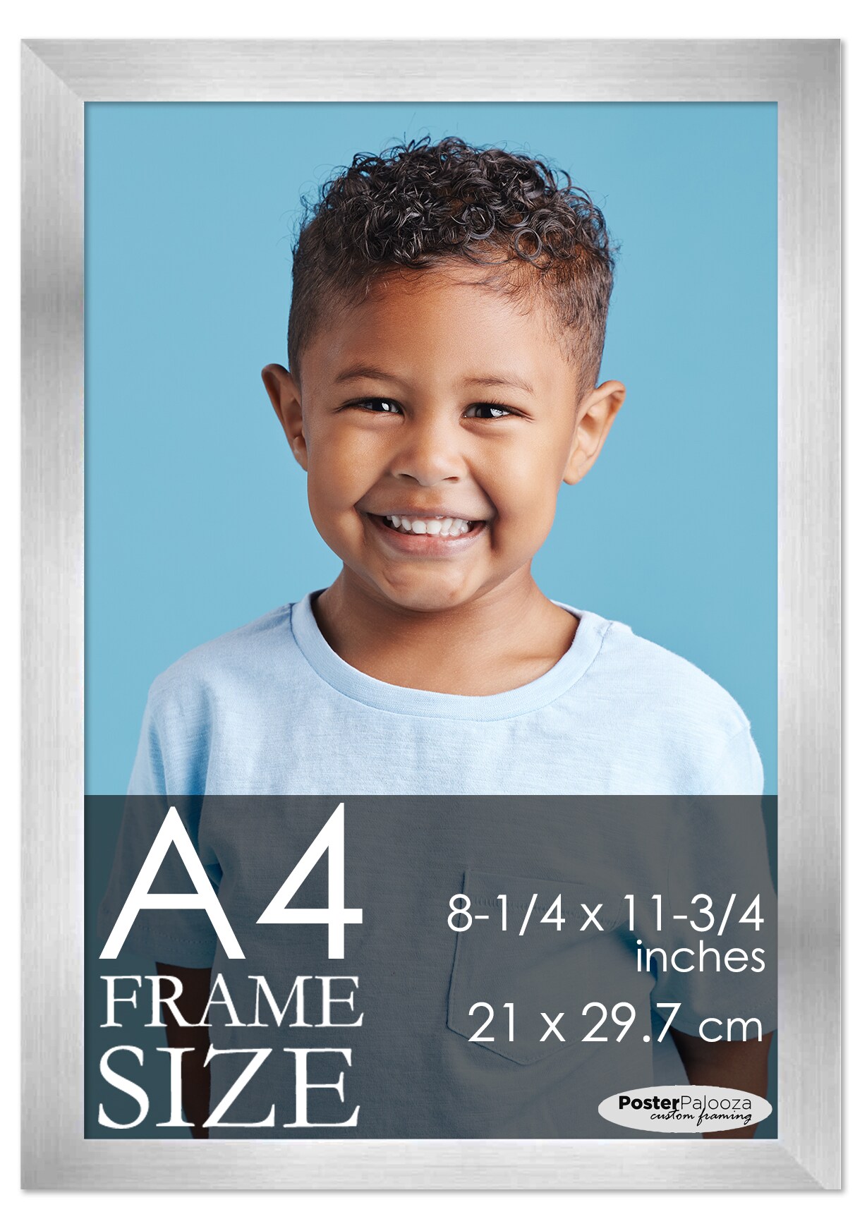 A4 Picture Frame (8.25 x 11.75 inches) – Solid Wood Frame with UV Acrylic in 5 Colors (Brown, Black, White, Silver, Bronze)