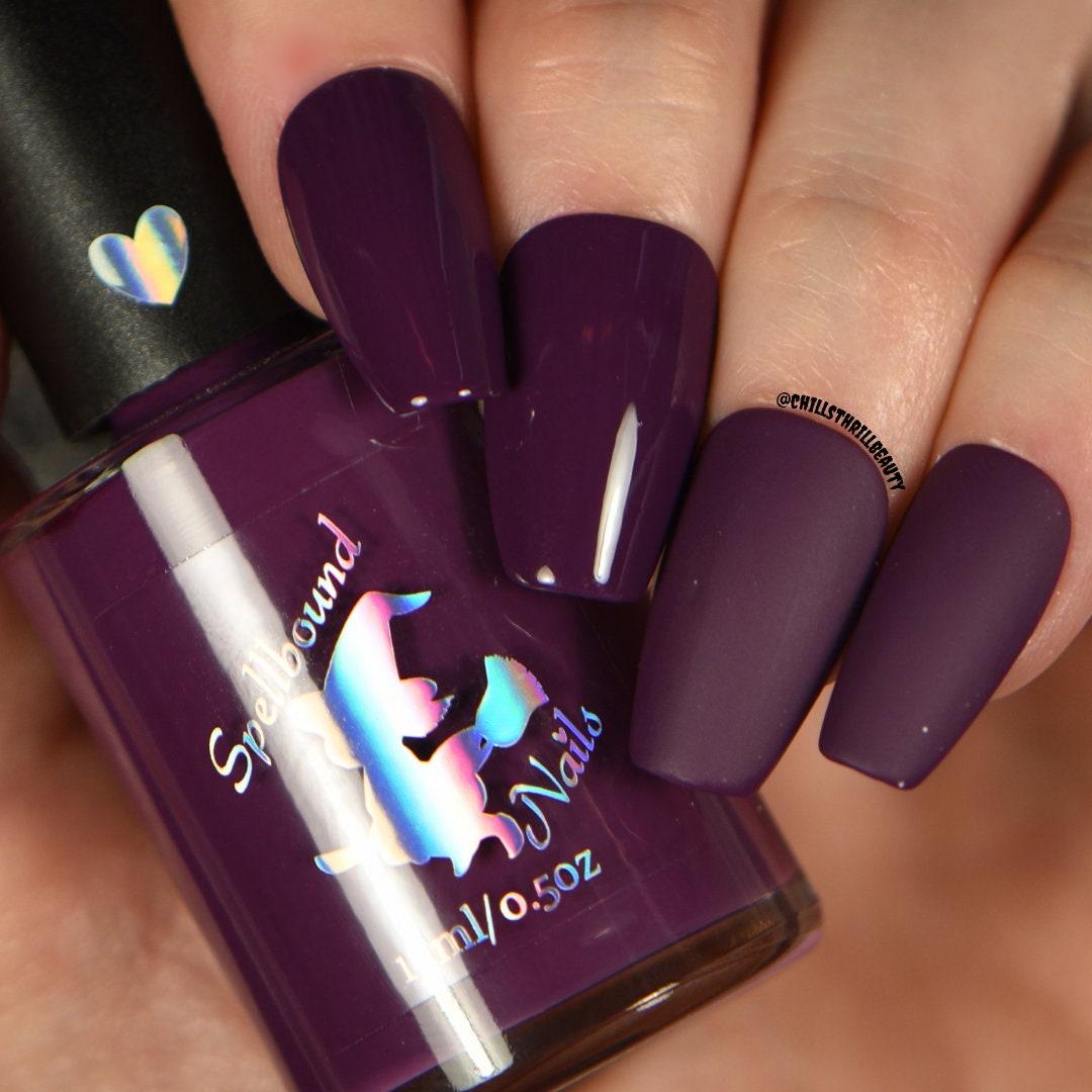 Purple Pie - rich reddish purple creme nail polish | MakerPlace by Michaels