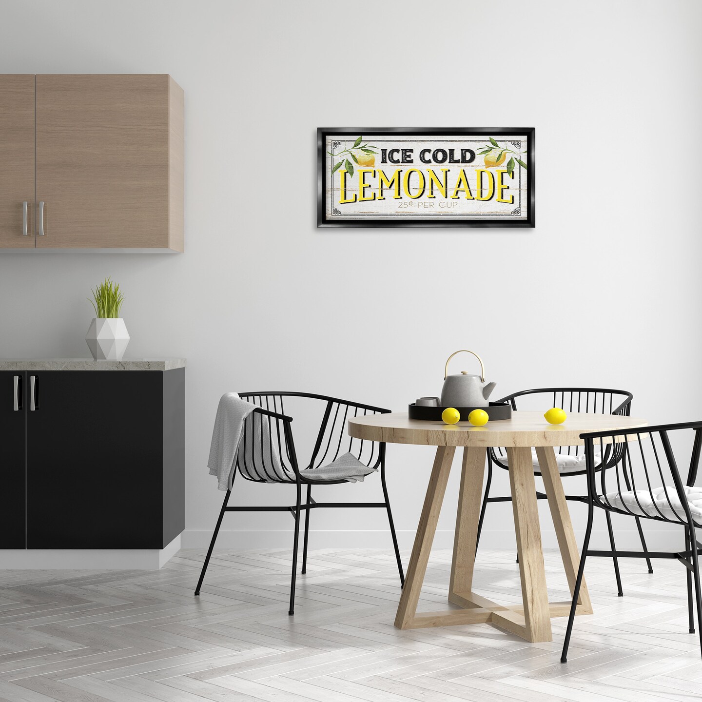 Stupell Industries Vintage Lemonade Stand Sign Framed Floater Canvas Wall Art