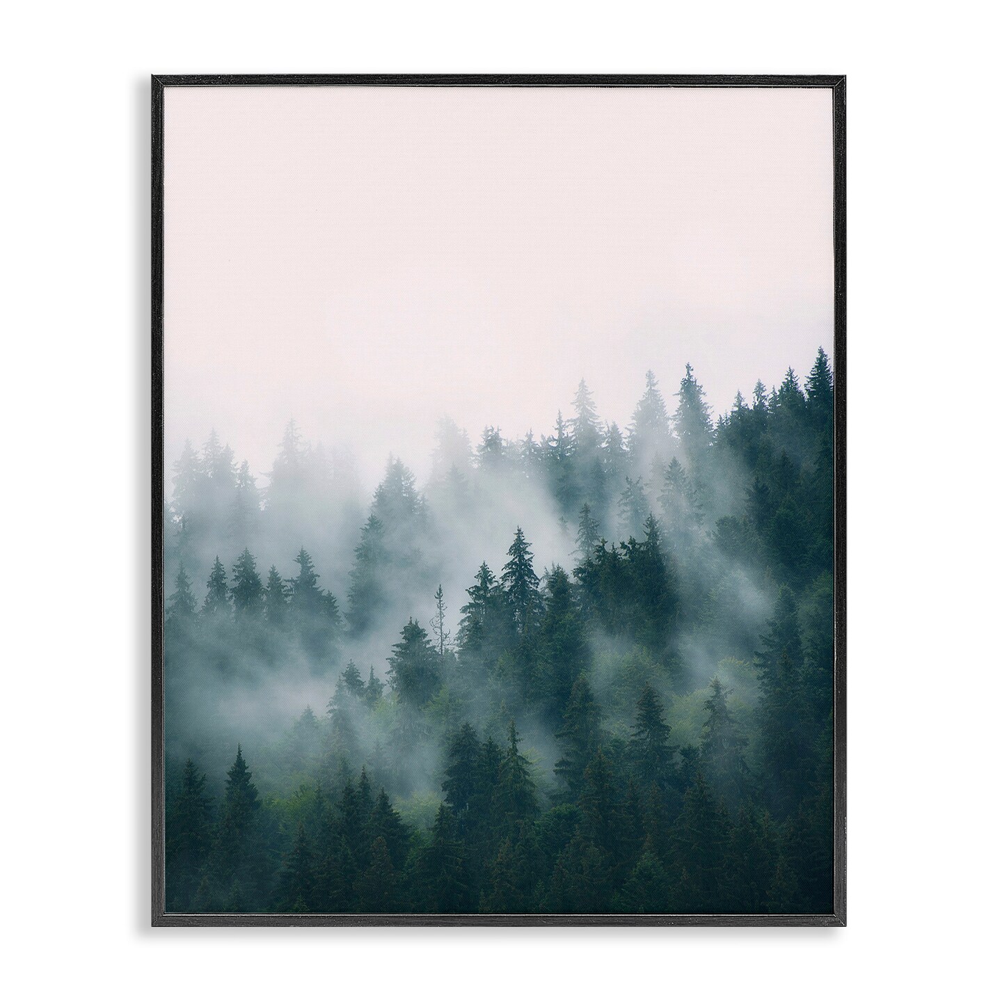 Stupell Industries Misty Forest Trees Framed Giclee Art