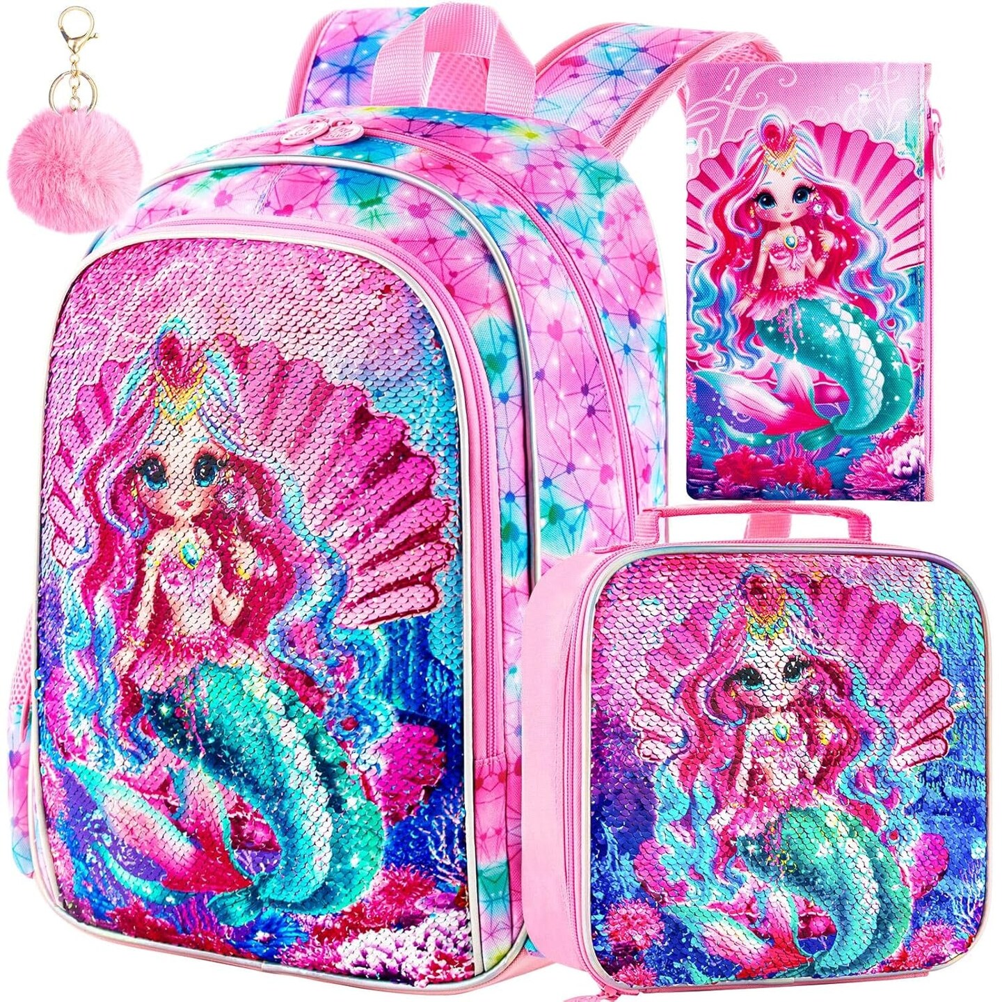 Mermaid backpack and lunch bag on sale