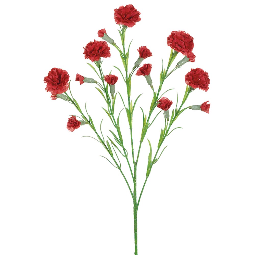 Allstate Carnation Artificial Floral Spray - 26&#x22; - Red