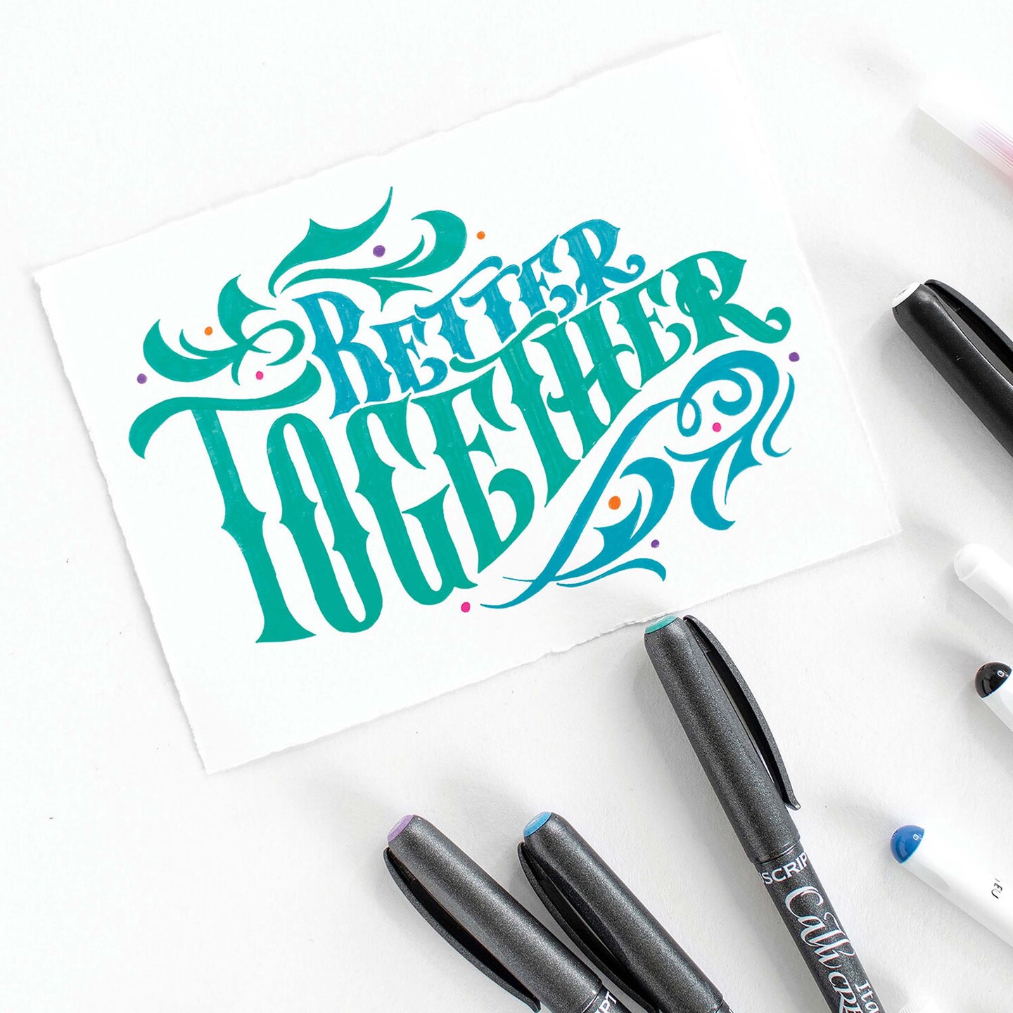 Manuscript Callicreative Italic Markers 12/Pkg-Assorted Colors, Fine Tip