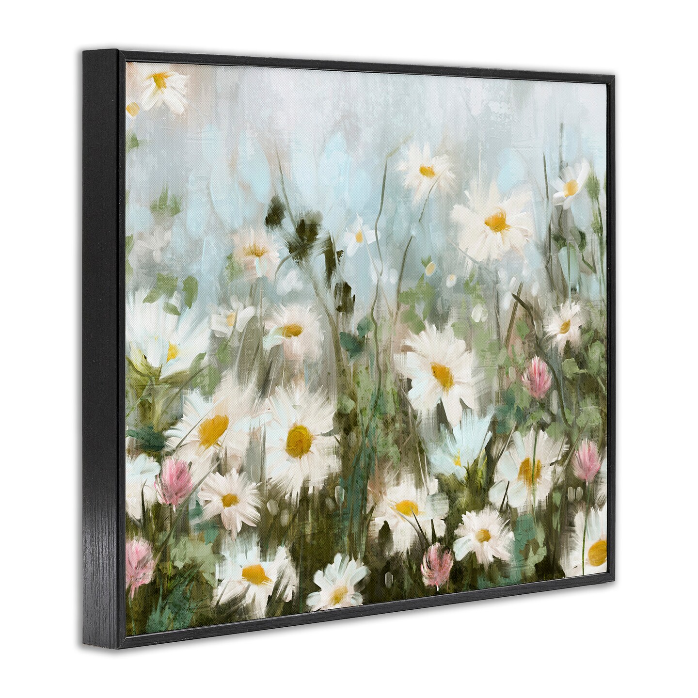 Stupell Industries Daisy Field Painting Framed Giclee Art